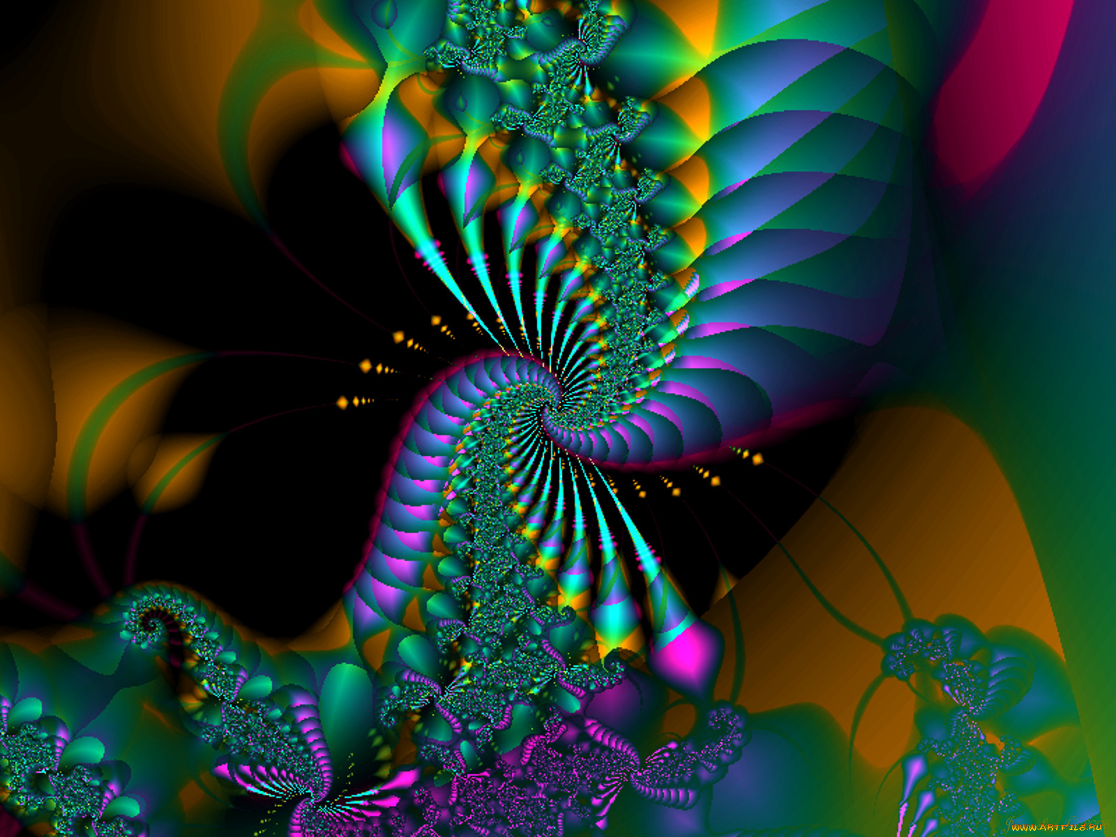 3д, графика, fractal, фракталы, фрактал, узор