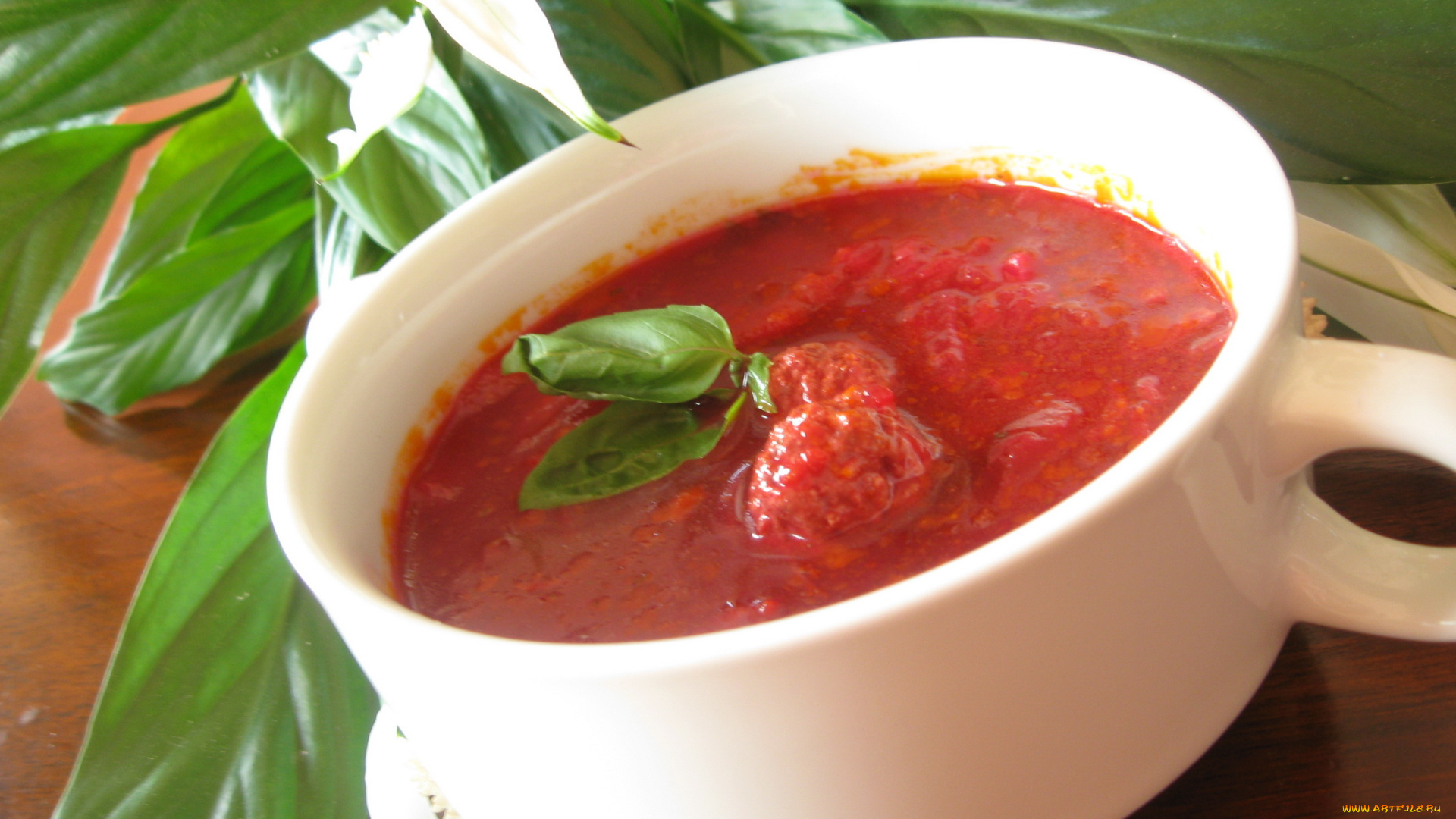 автор, varvarra, еда, первые, блюда, базилик, чашка, густой, суп