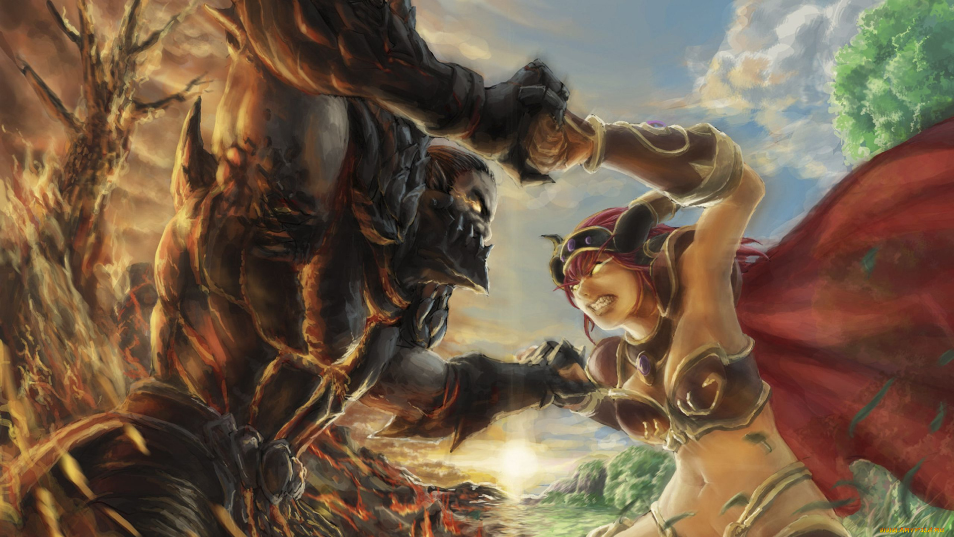 world, of, warcraft, cataclysm, видео, игры, арт, алекстраза