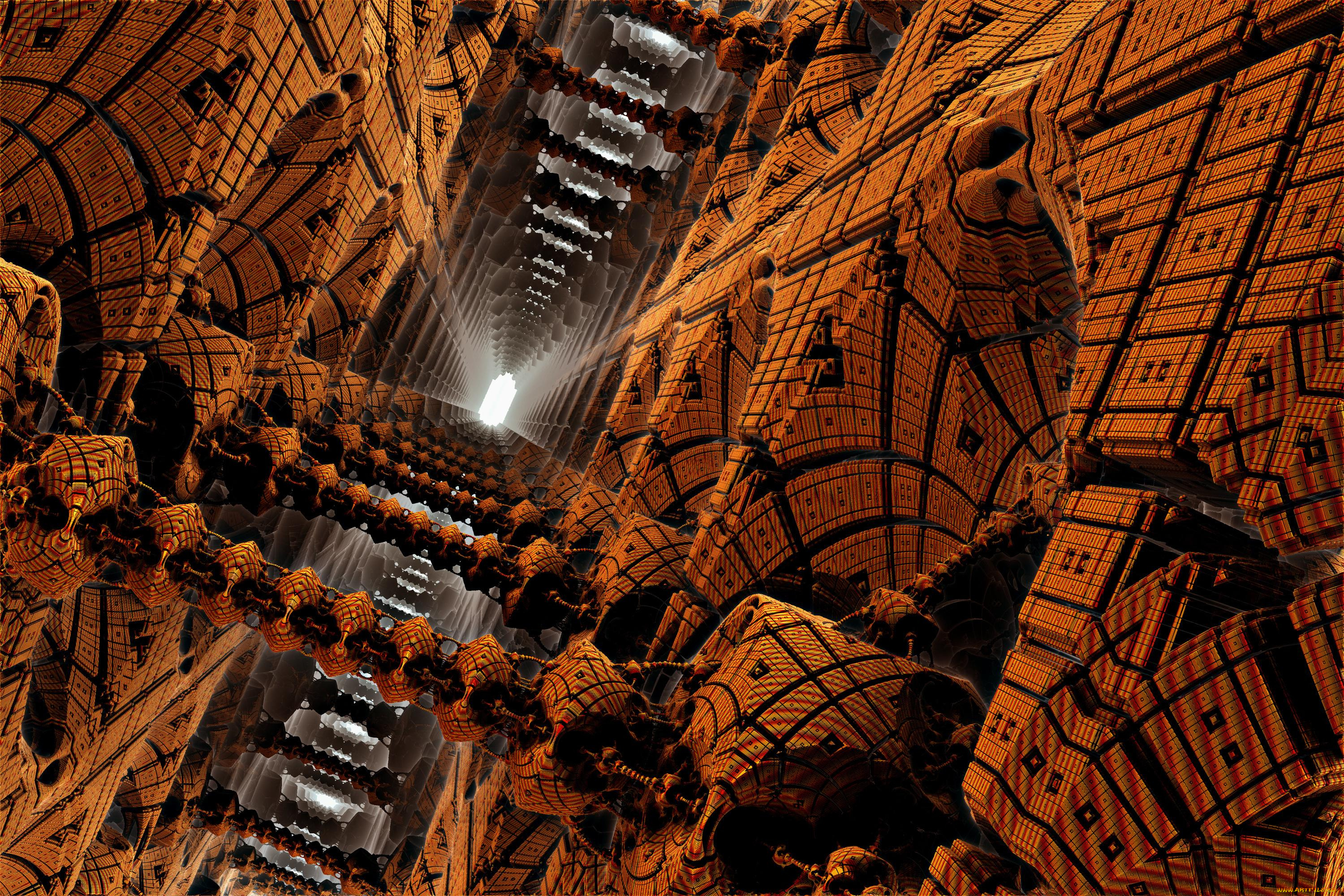 3д, графика, fractal, фракталы, абстракция, узор