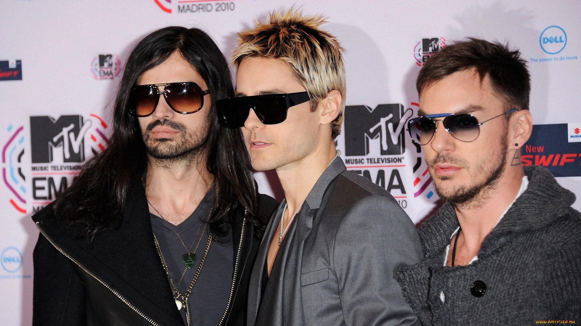 музыка, 30, seconds, to, mars, jared, leto, премия, джаред, лето, shannon, tomo, milichevic, mtv, ema