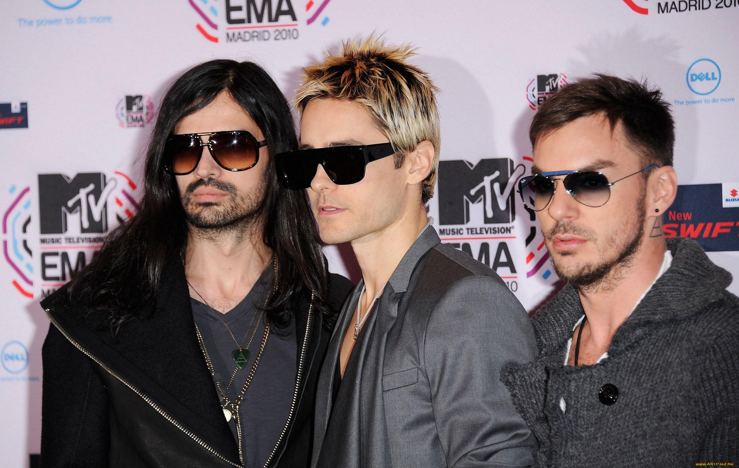 музыка, 30, seconds, to, mars, jared, leto, премия, джаред, лето, shannon, tomo, milichevic, mtv, ema