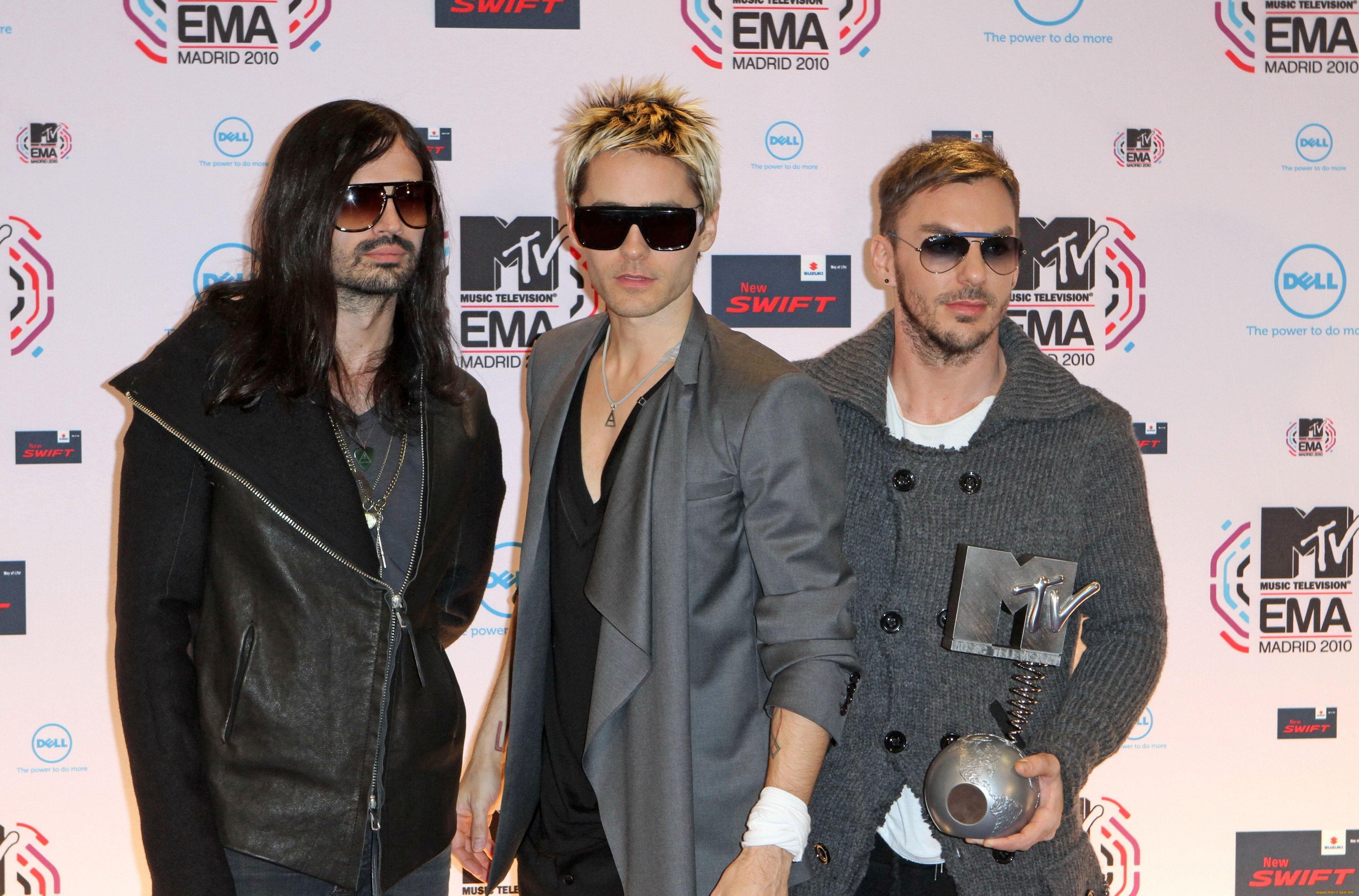 музыка, 30, seconds, to, mars, jared, leto, премия, ema, mtv, джаред, лето, tomo, milichevic, shannon