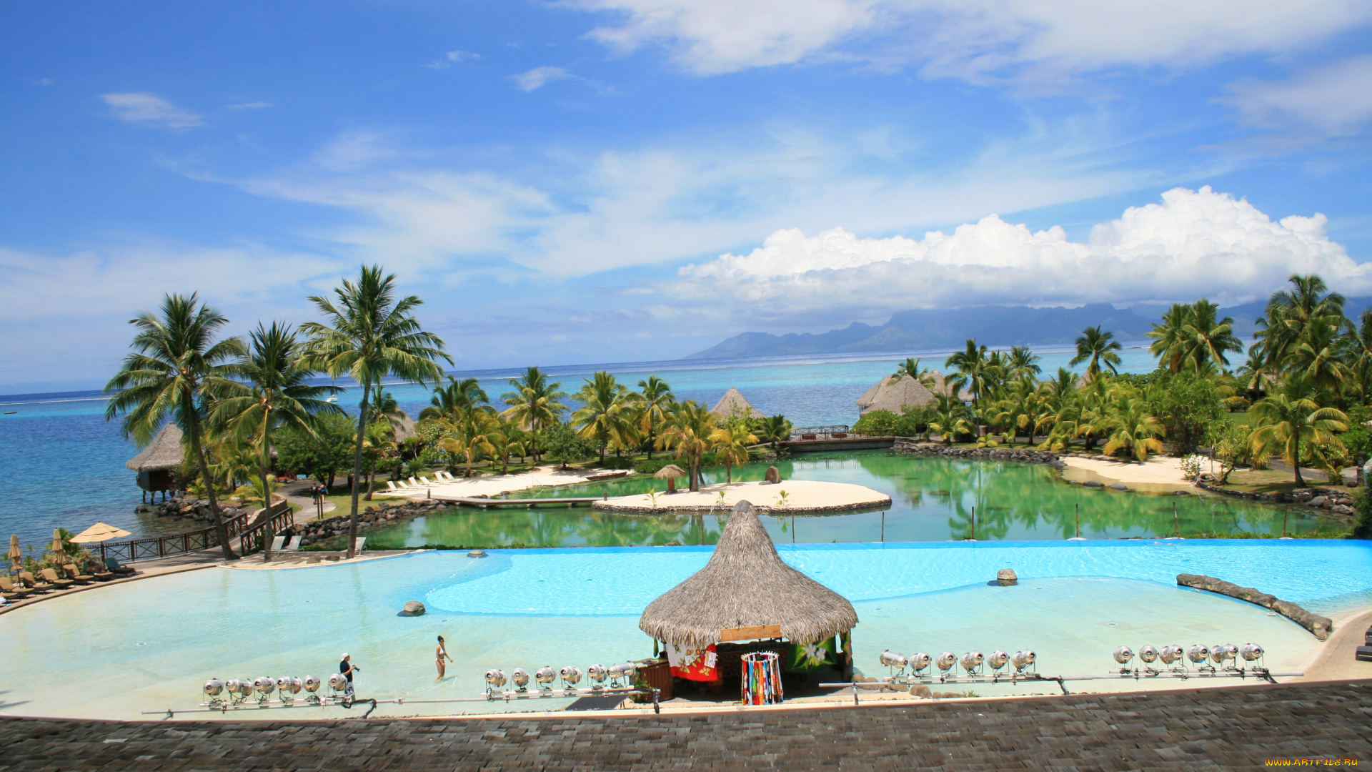 интерьер, бассейны, , открытые, площадки