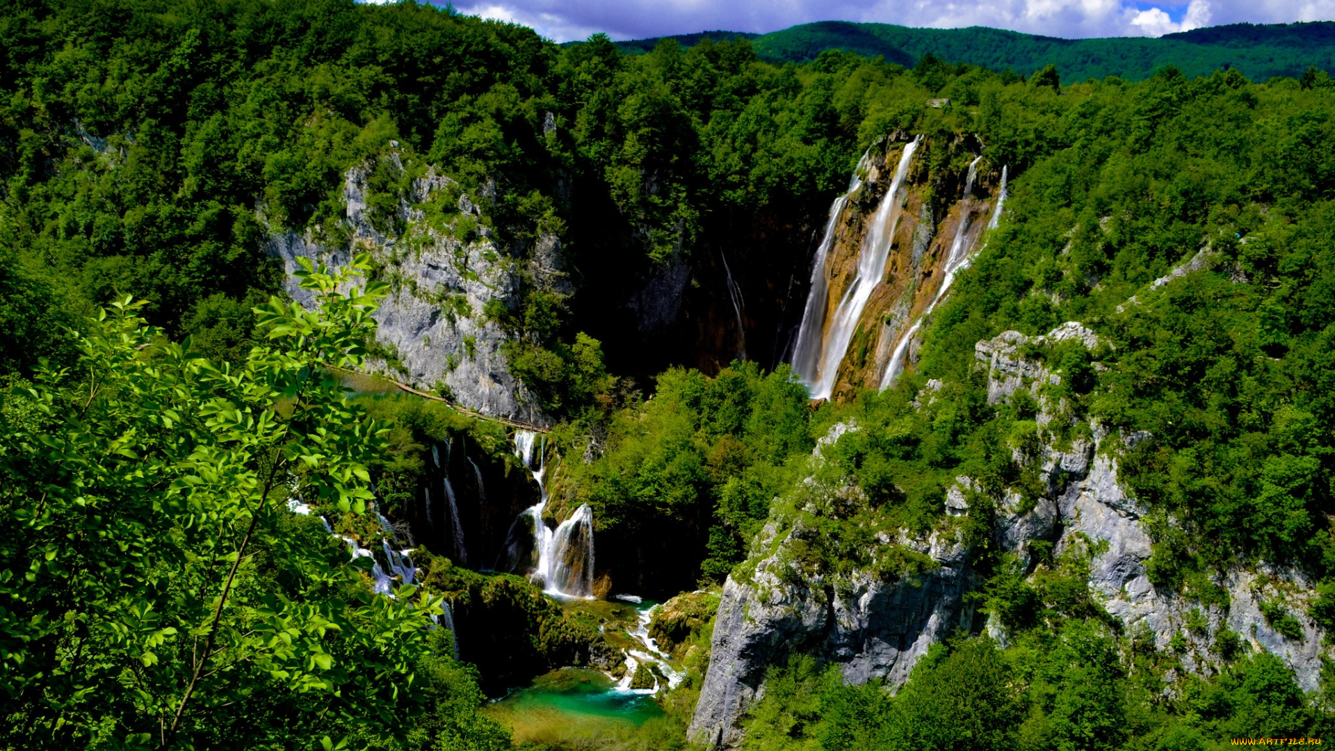 природа, водопады