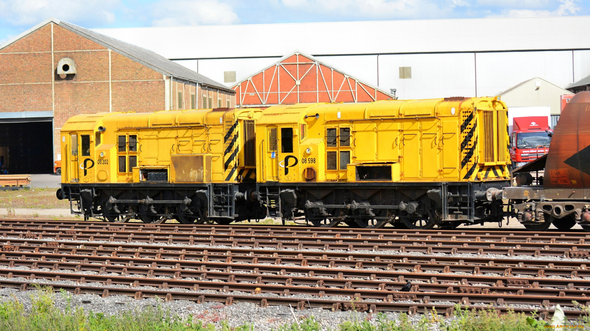 техника, вагоны, железная, дорога, рельсы