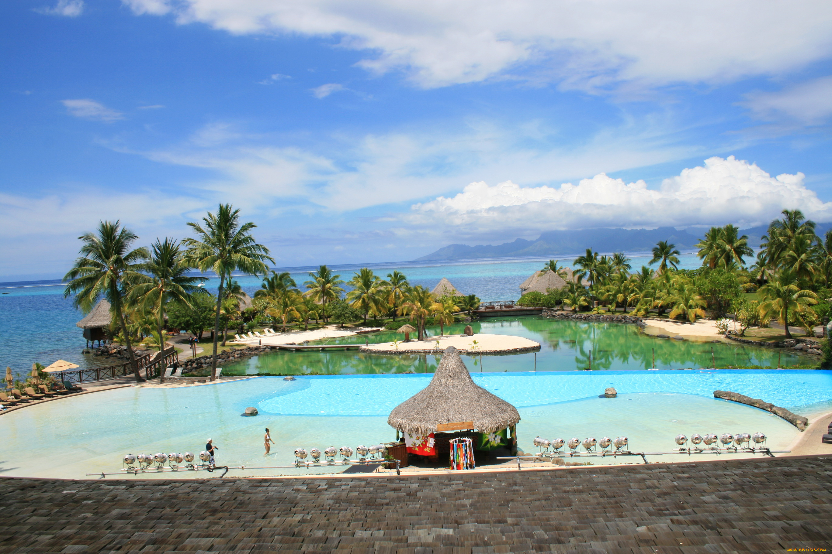 интерьер, бассейны, , открытые, площадки