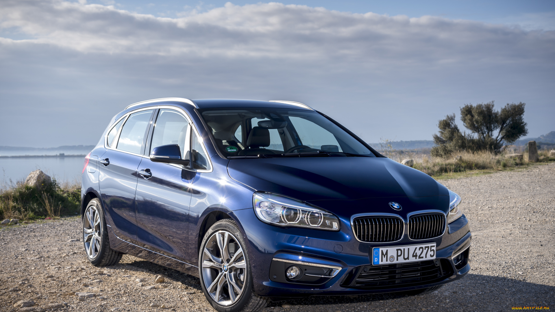 автомобили, bmw, line, luxury, tourer, active, xdrive, синий, 225i, 2014г, f45