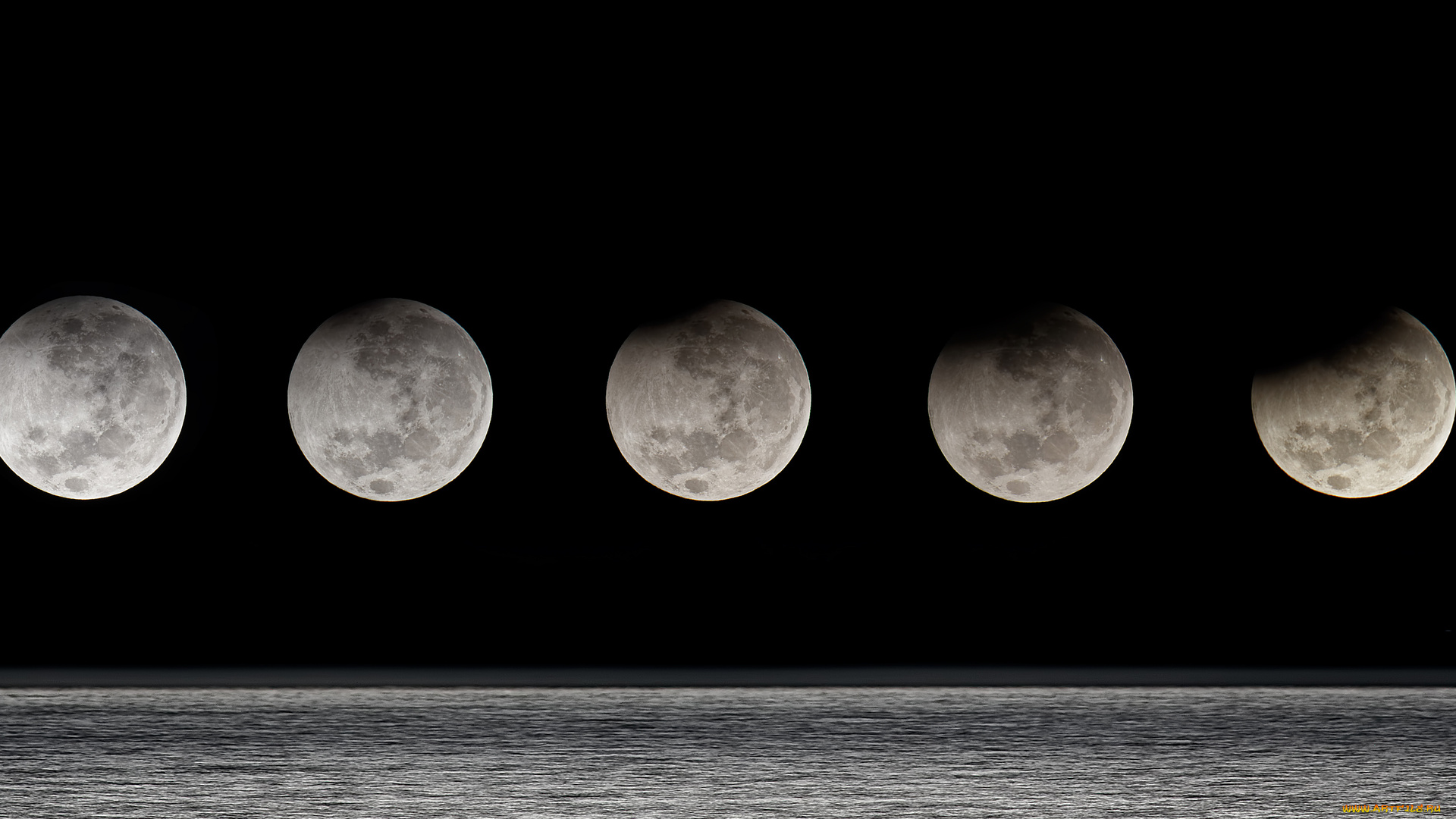 космос, луна, звезды, вселенная