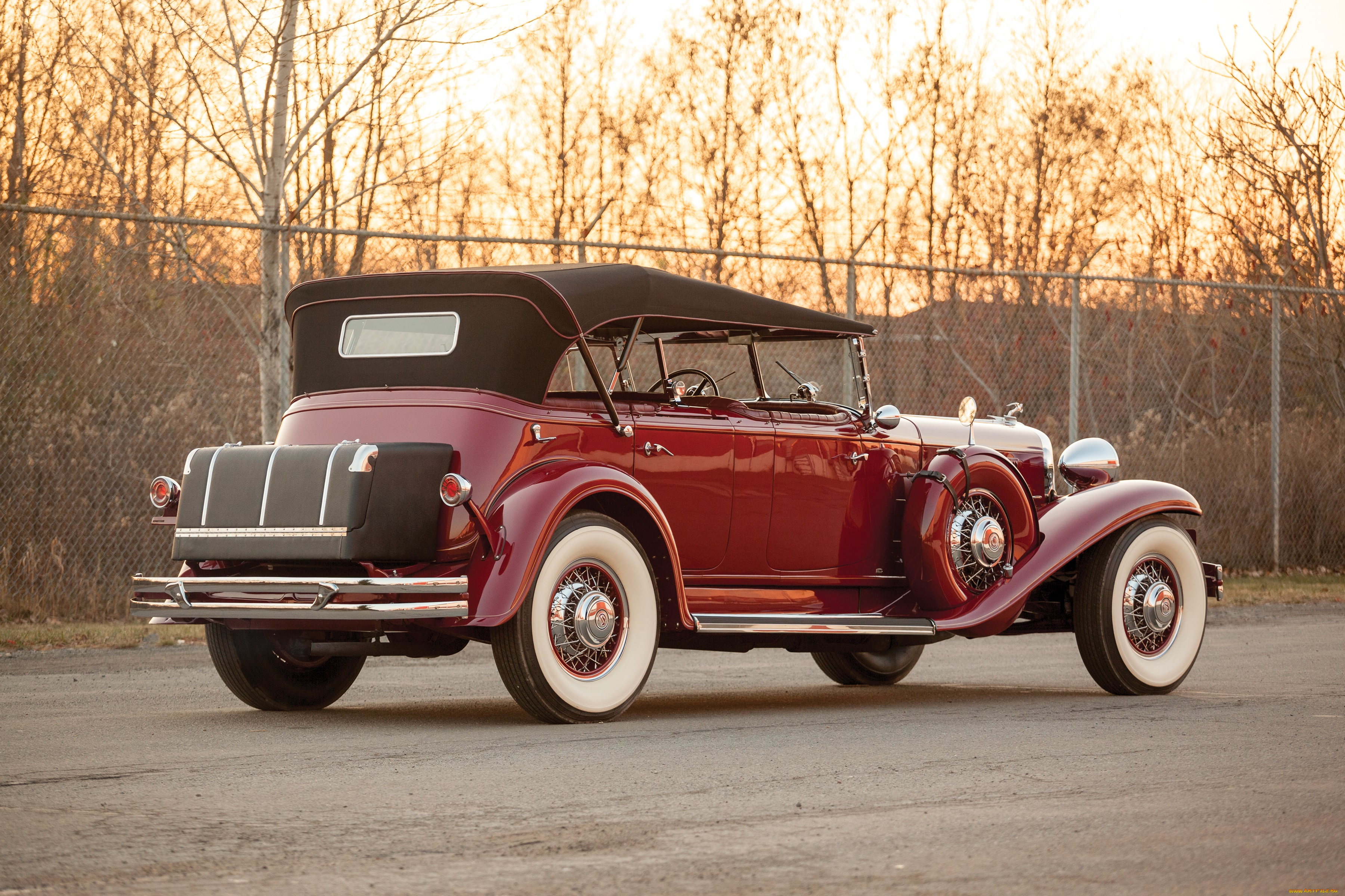 автомобили, классика, chrysler, 1931г, dual, imperial, cowl, phaeton, lebaron, cg, красный