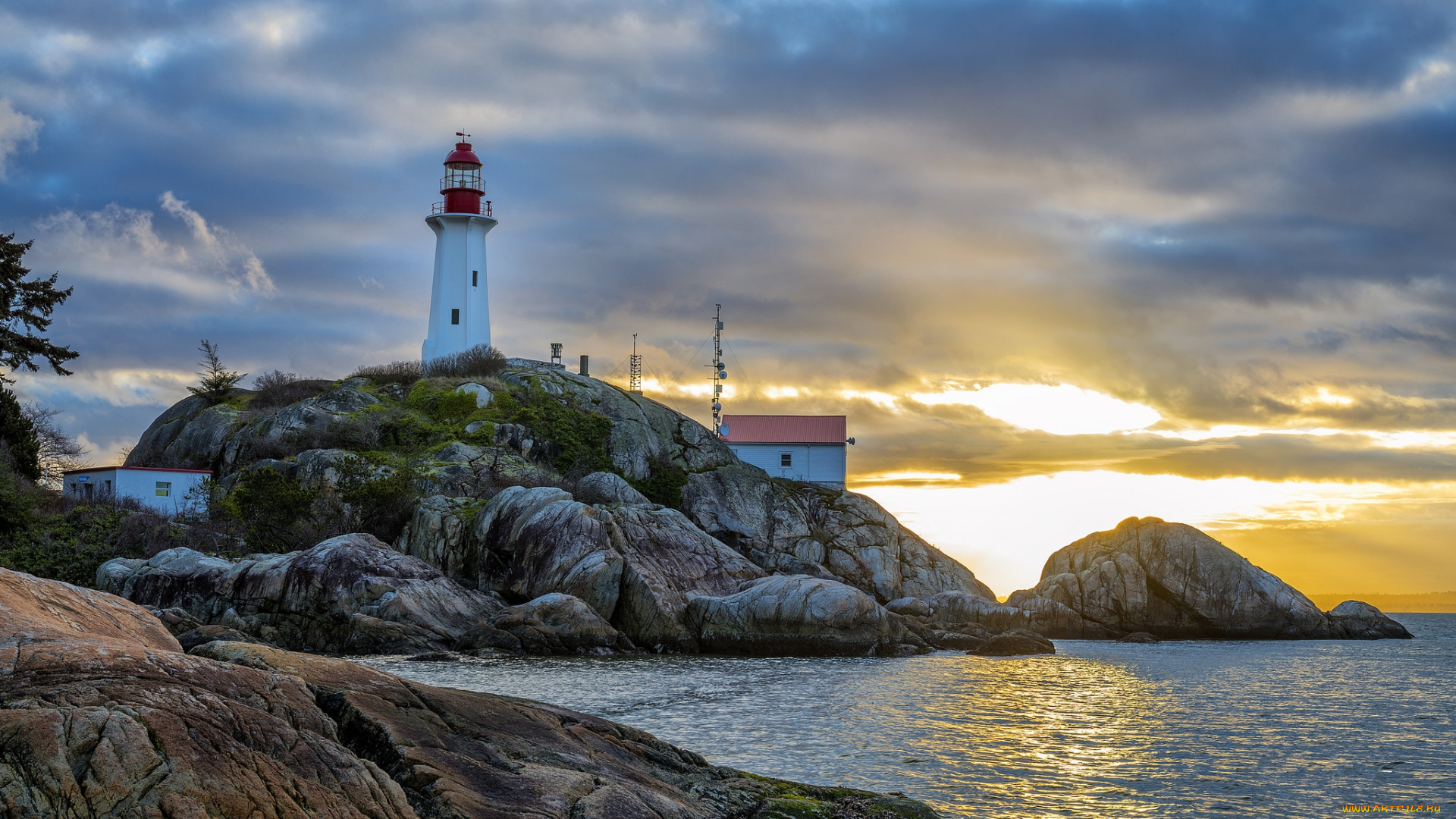 природа, маяки, побережье, маяк