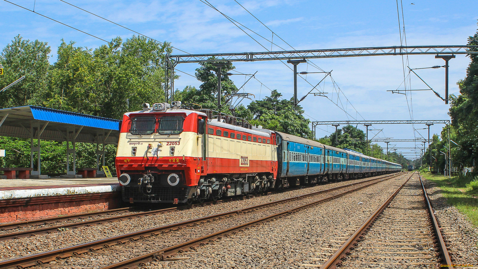 техника, электровозы, состав, локомотив, рельсы