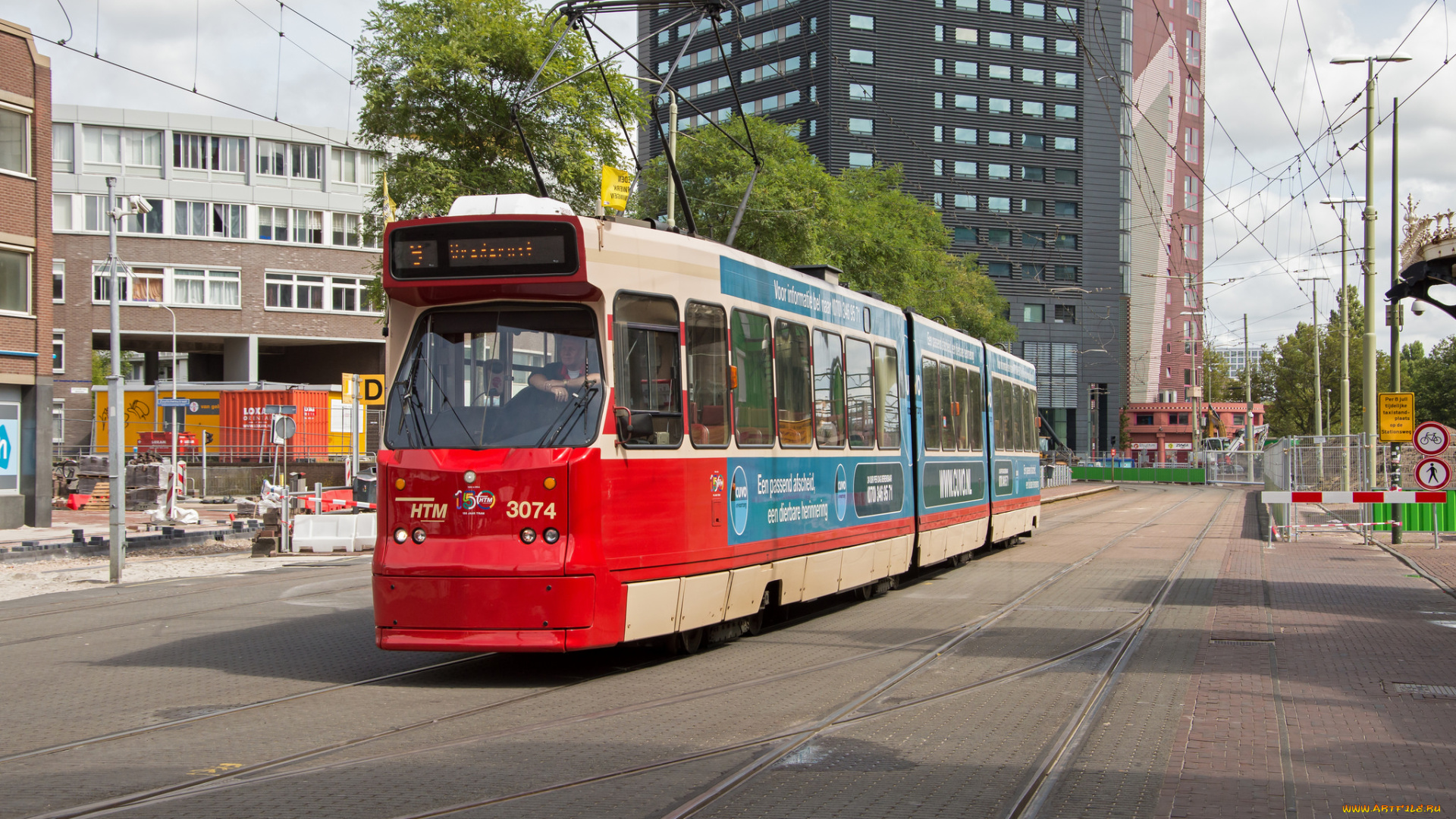 техника, трамваи, рельсы, трамвай