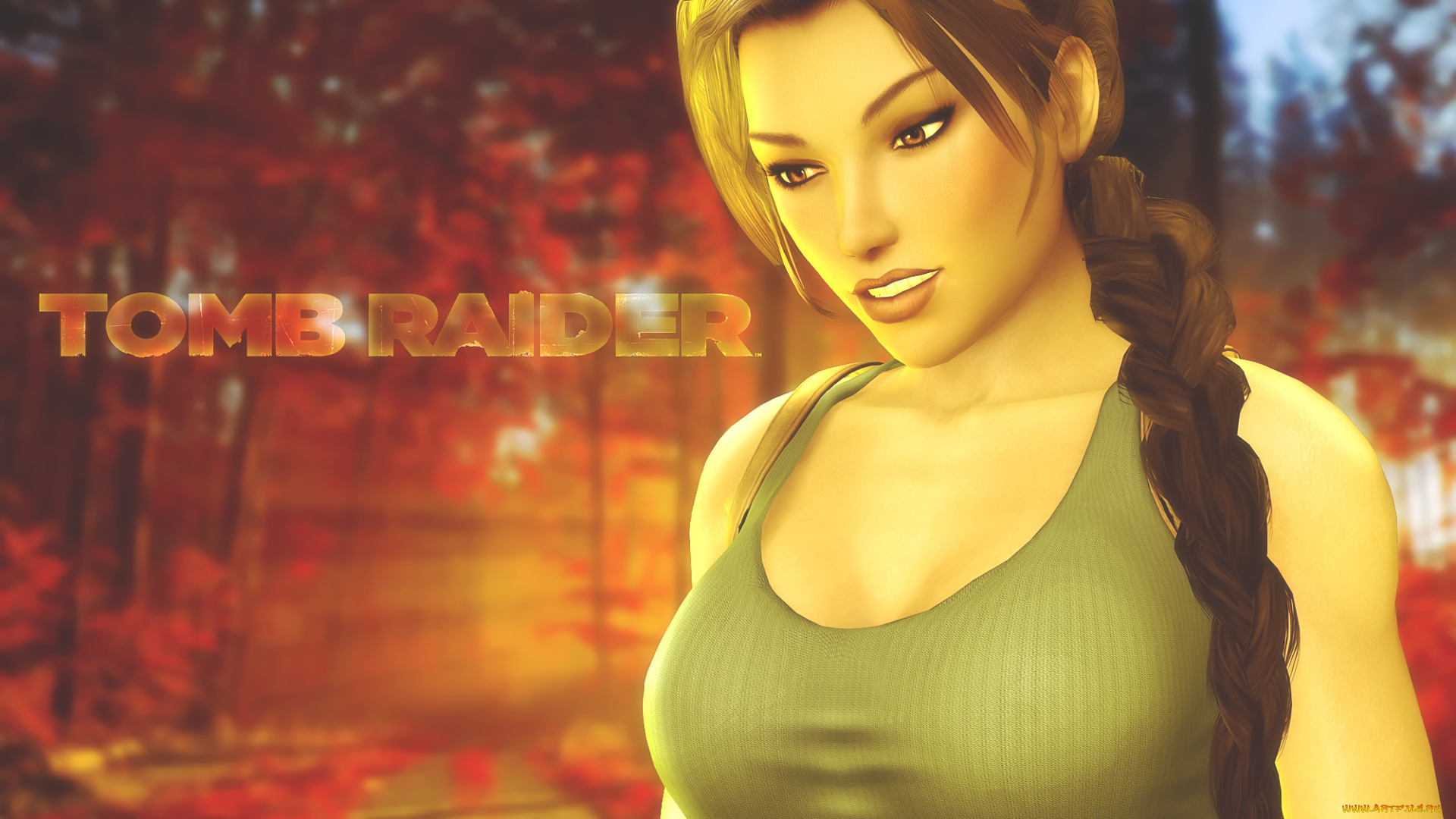 видео, игры, tomb, raider, 2013, коса, девушка, фон