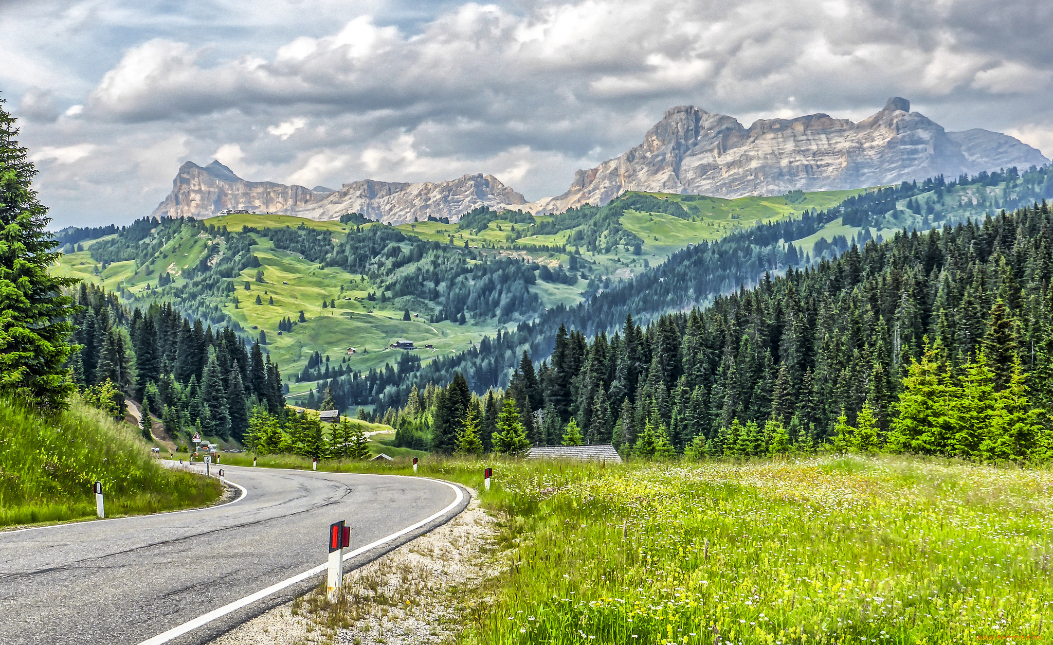 природа, дороги, тракт