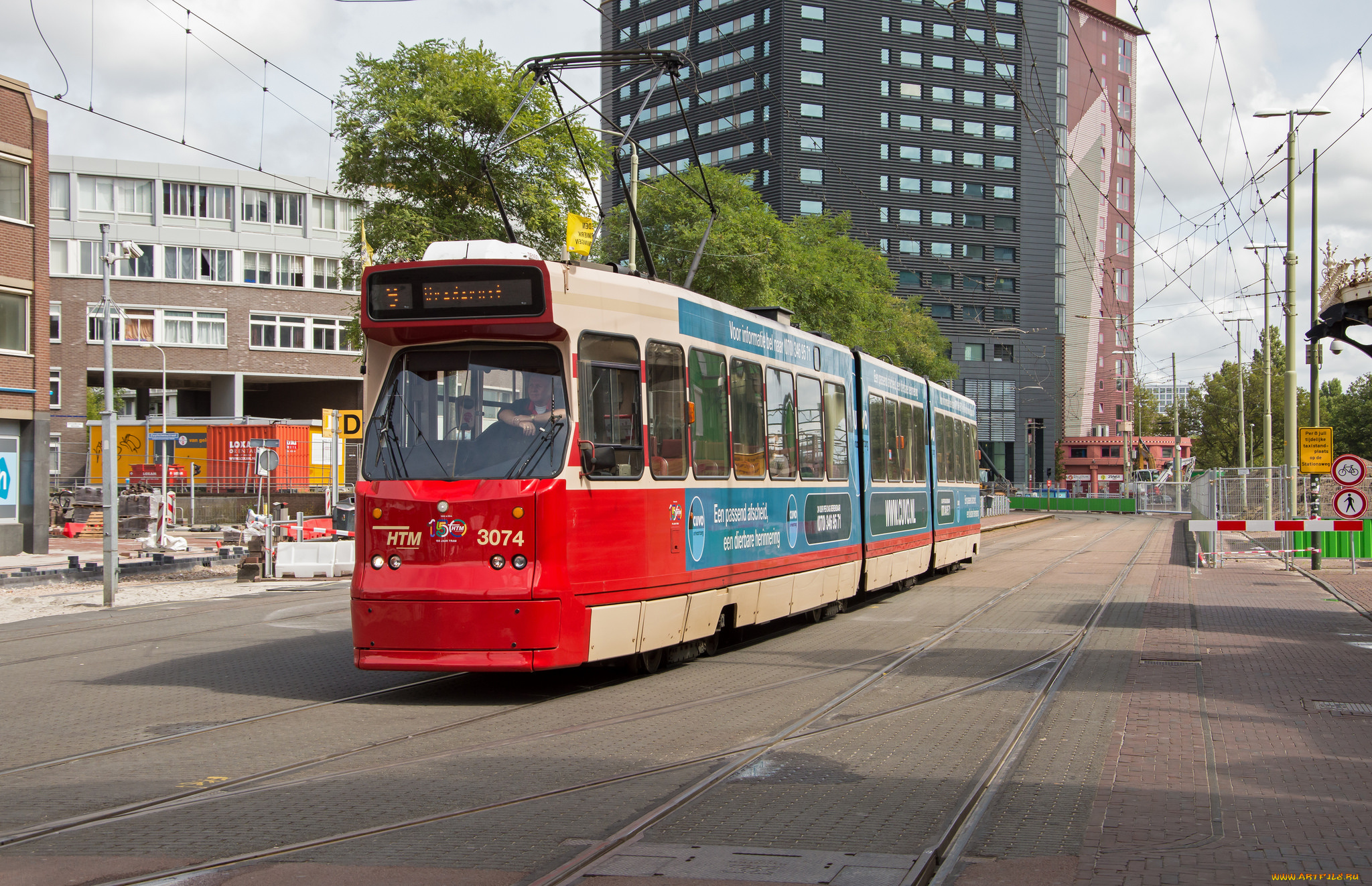 техника, трамваи, рельсы, трамвай