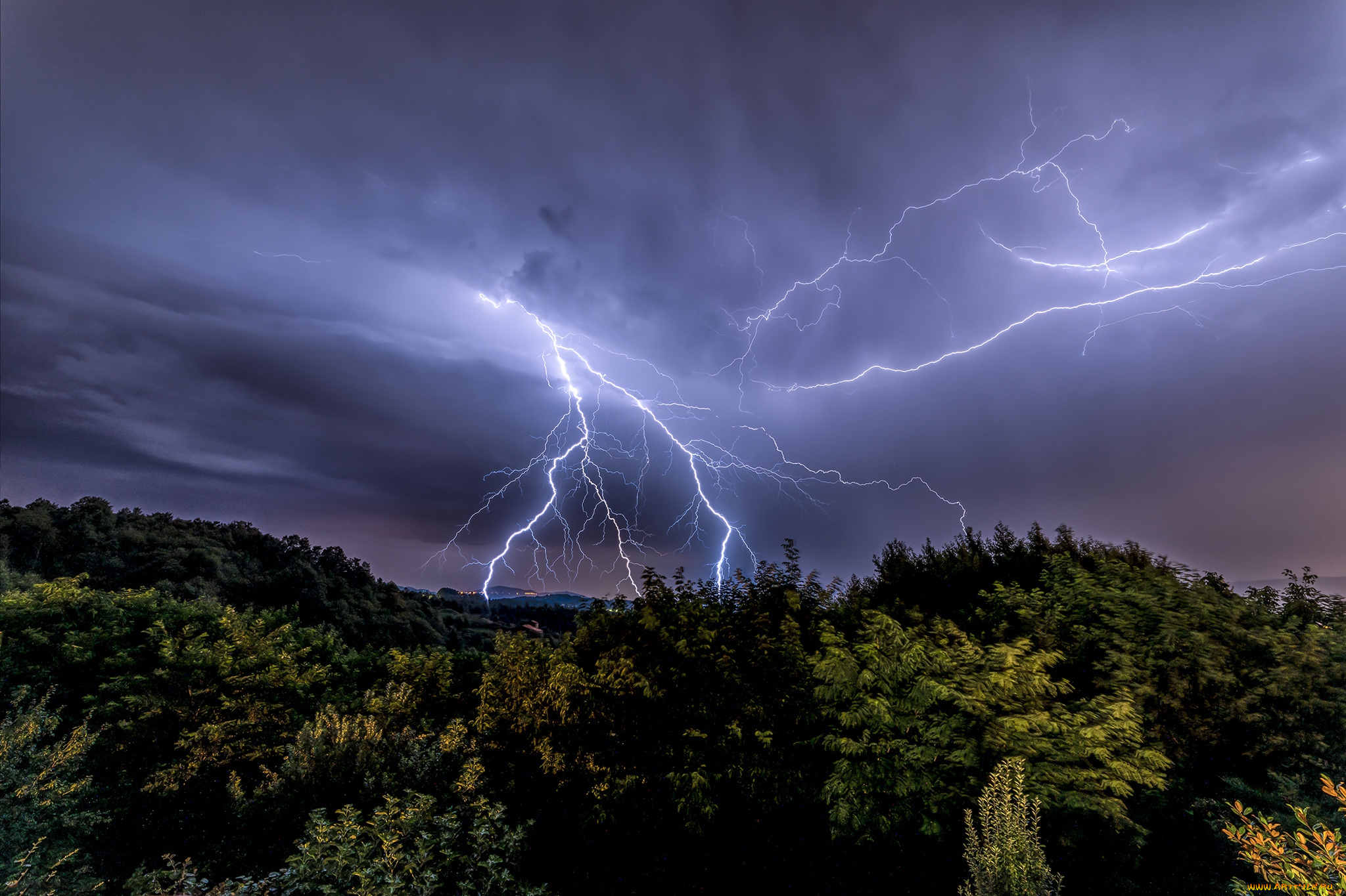природа, молния, , гроза, шторм