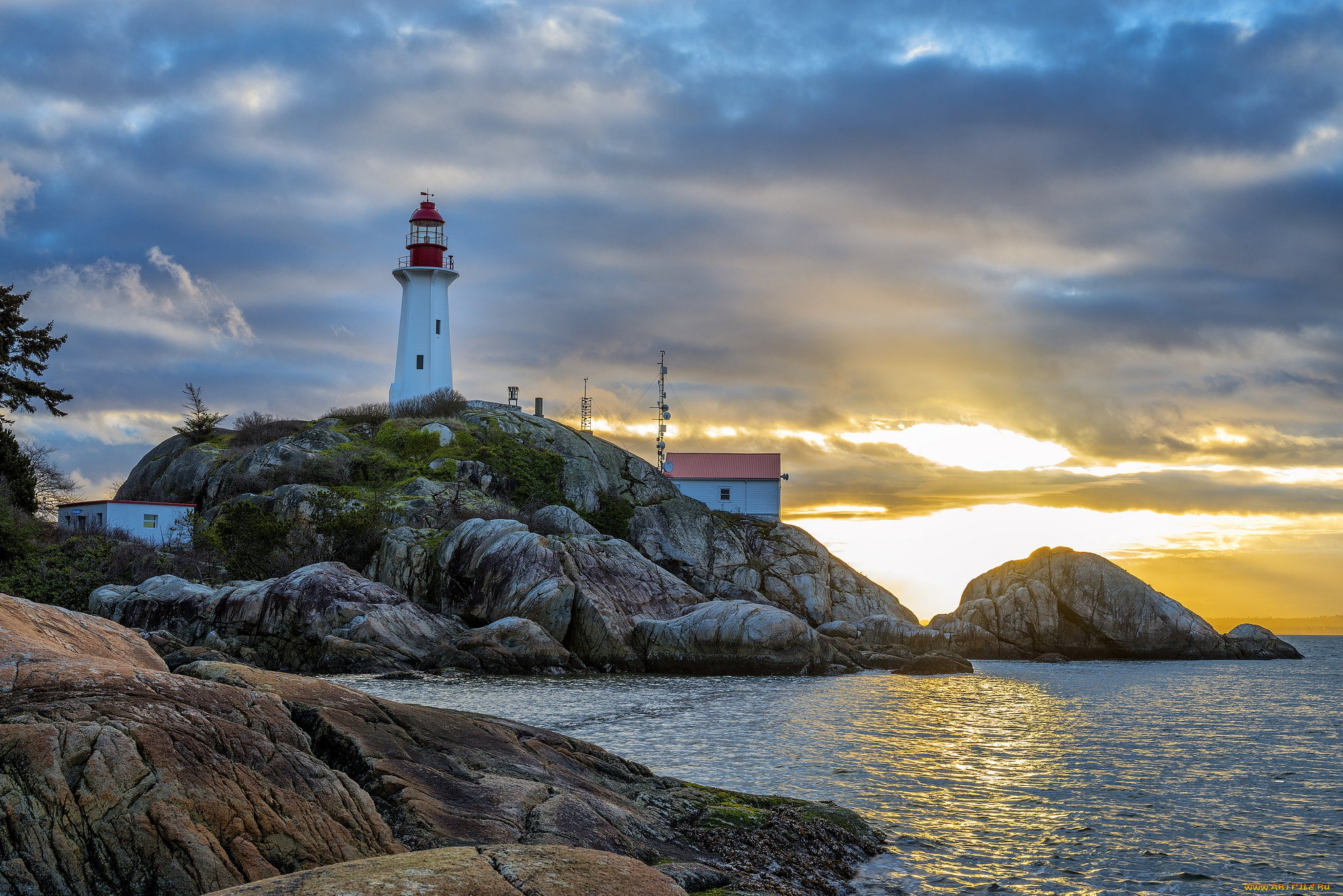природа, маяки, побережье, маяк