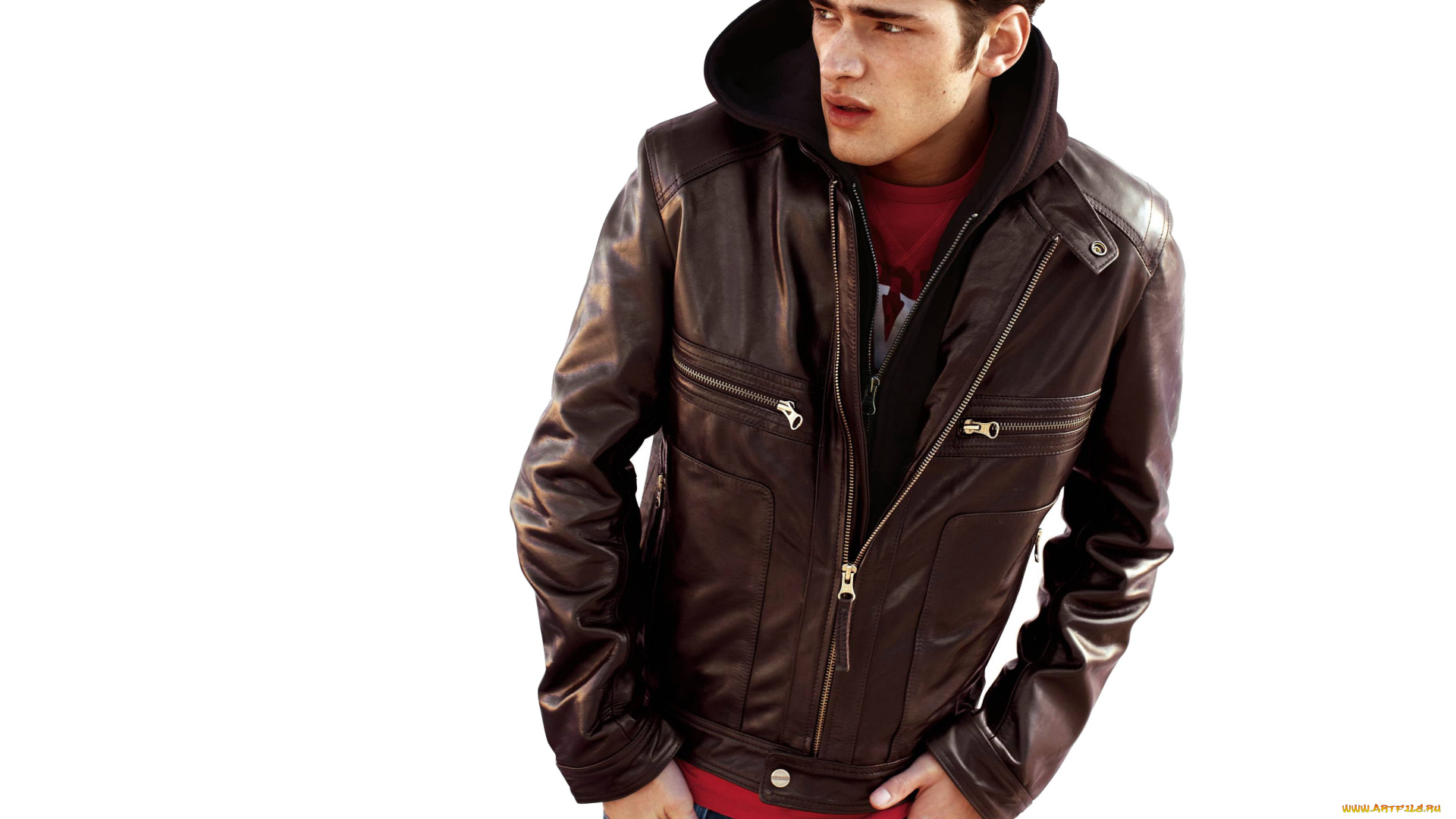 мужчины, sean, opry, капюшон, куртка, модель, морщины, парень, джинсы