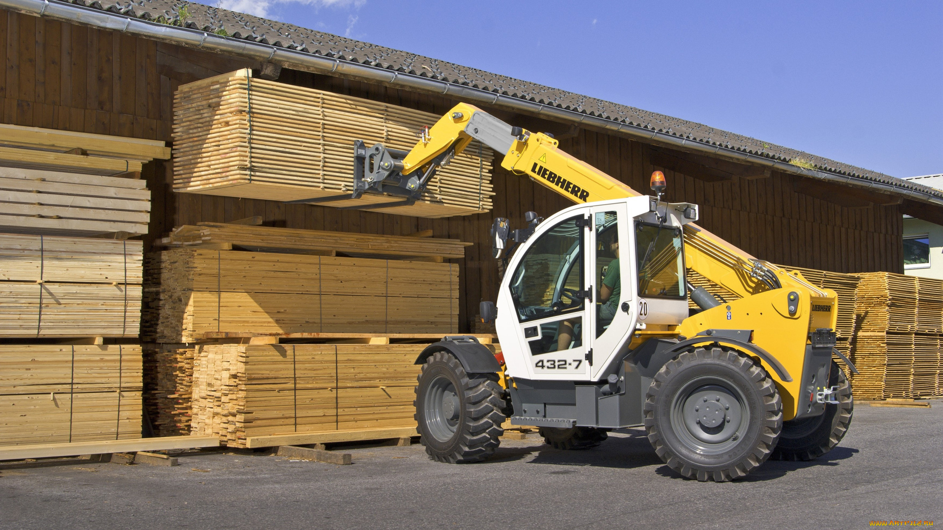 техника, автопогрузчики, liebherr