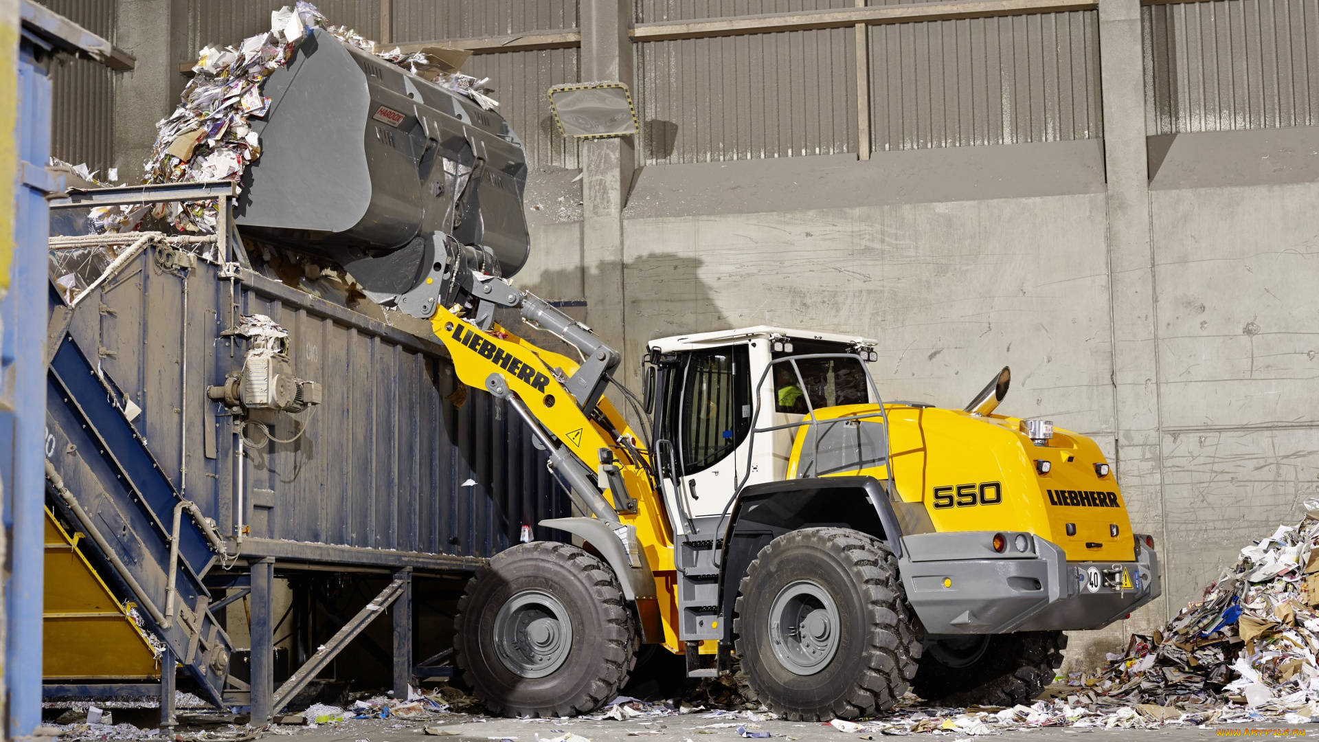 техника, фронтальные, погрузчики, liebherr
