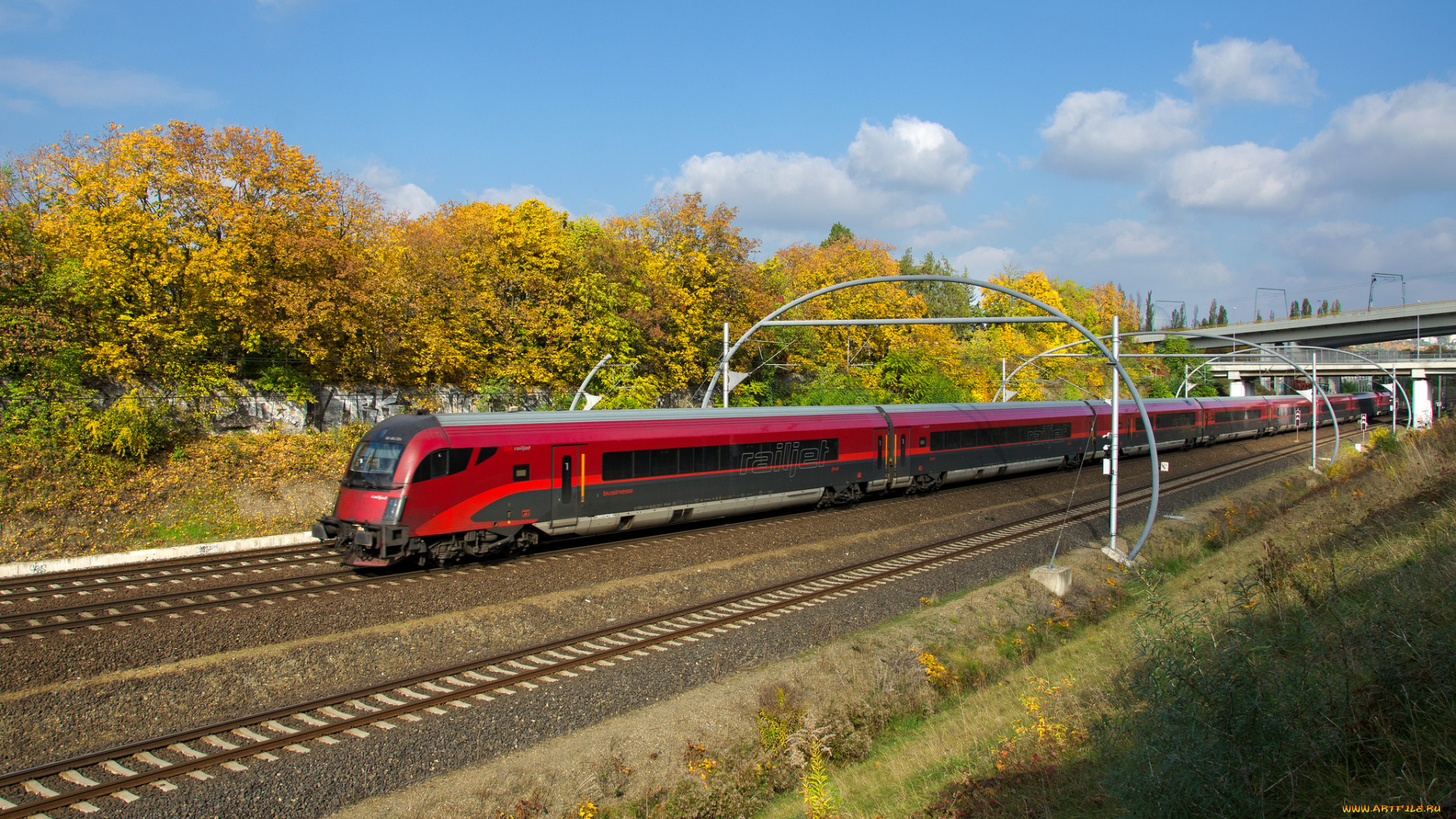 техника, поезда, локомотив, состав