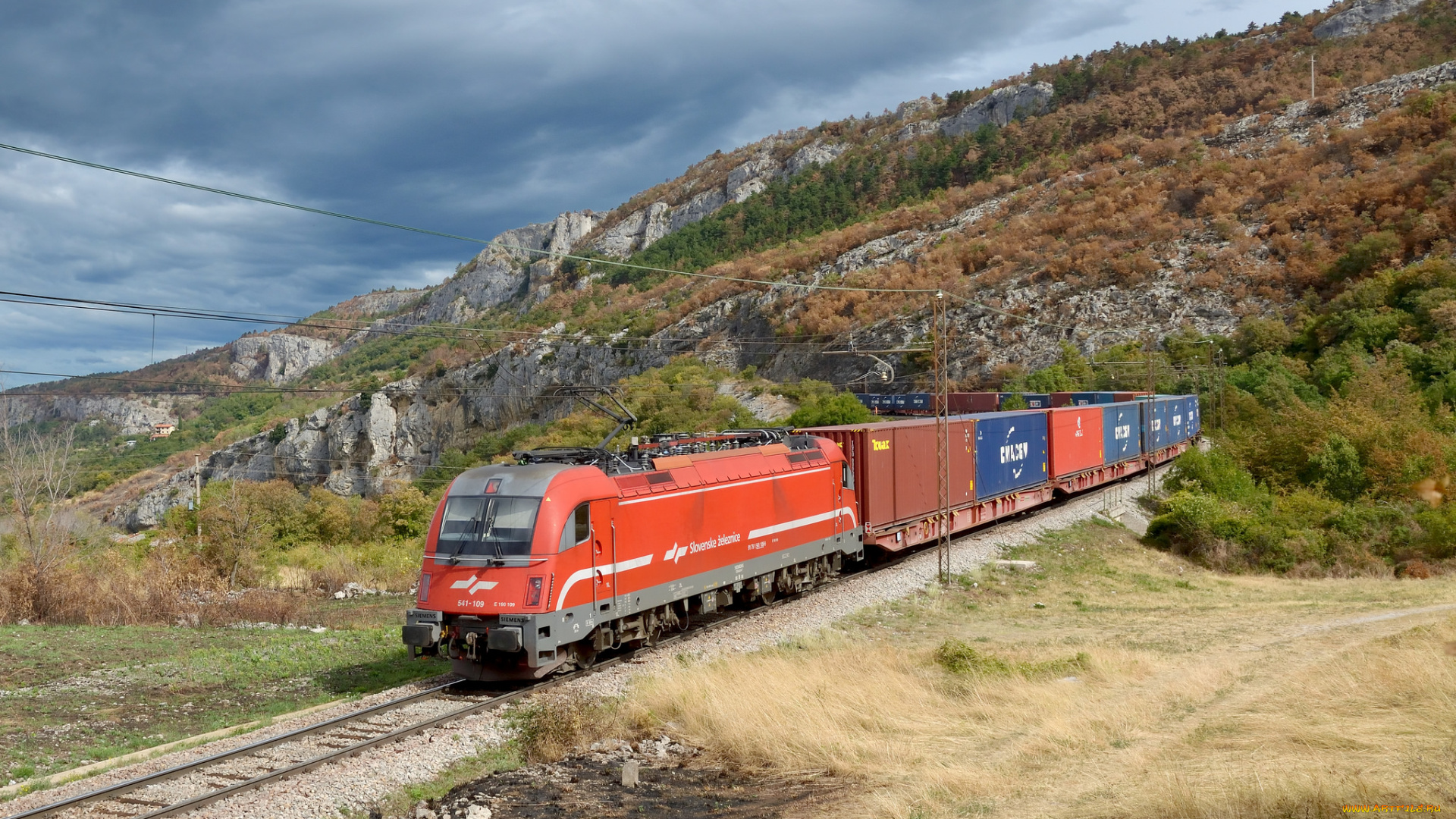 техника, поезда, локомотив, состав