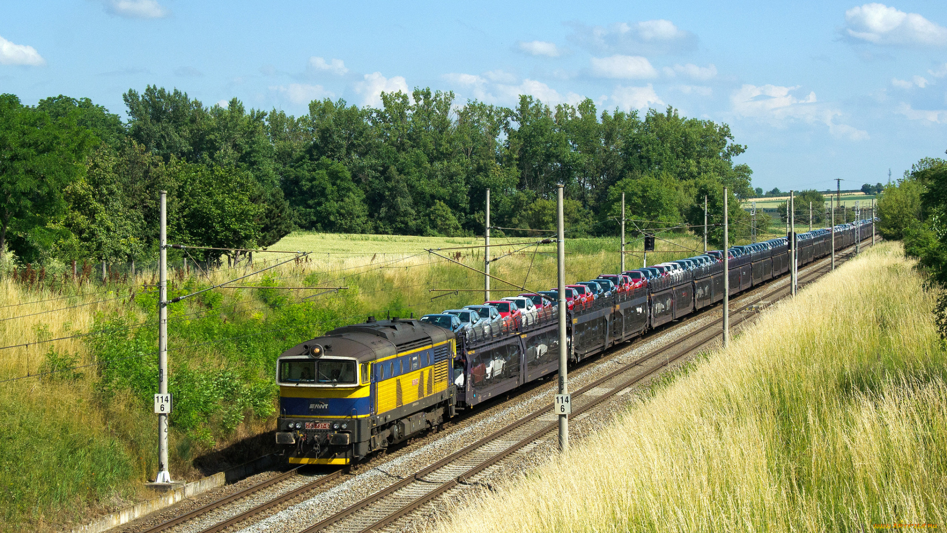 техника, поезда, состав, локомотив