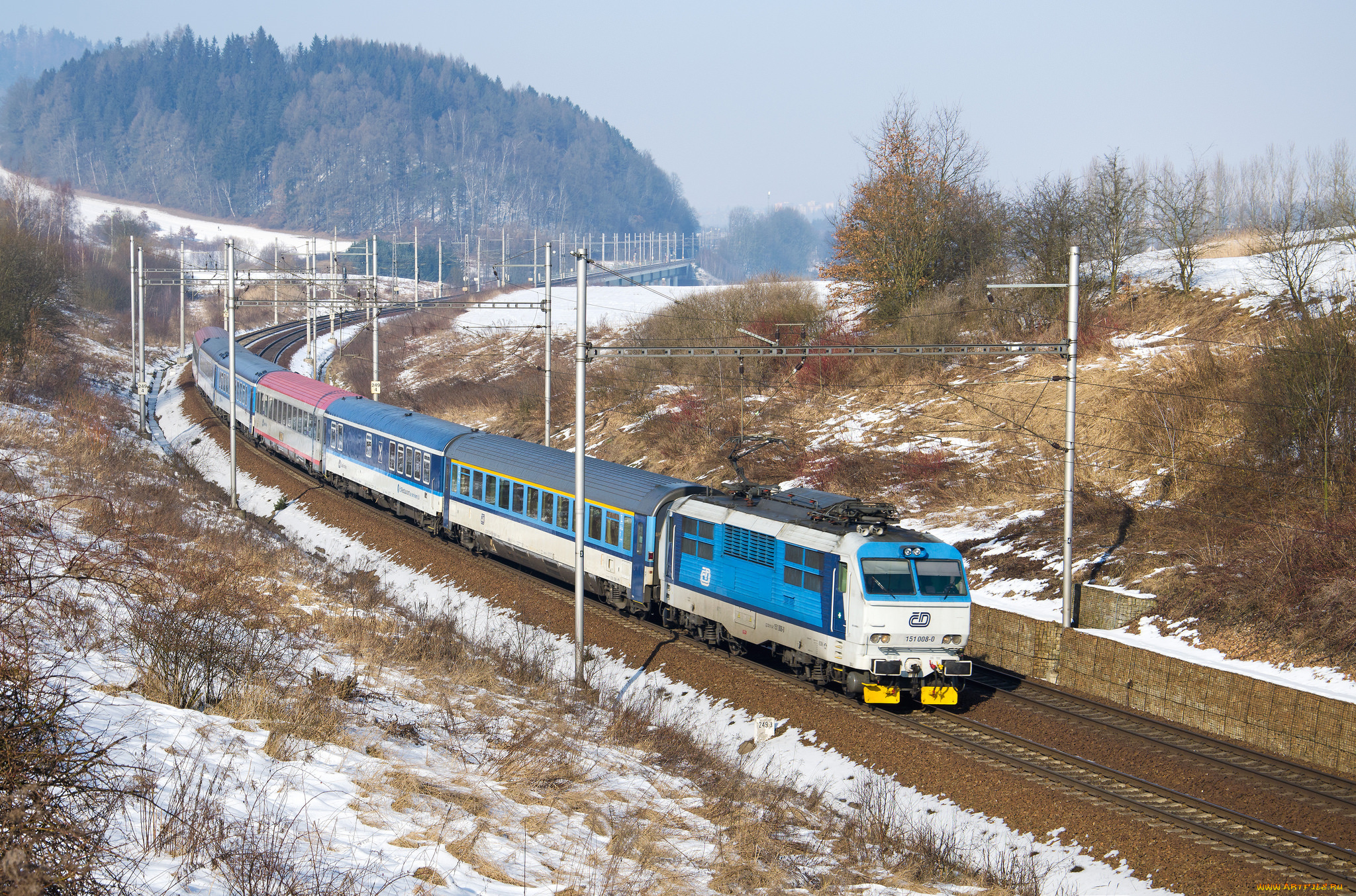 техника, поезда, локомотив, состав