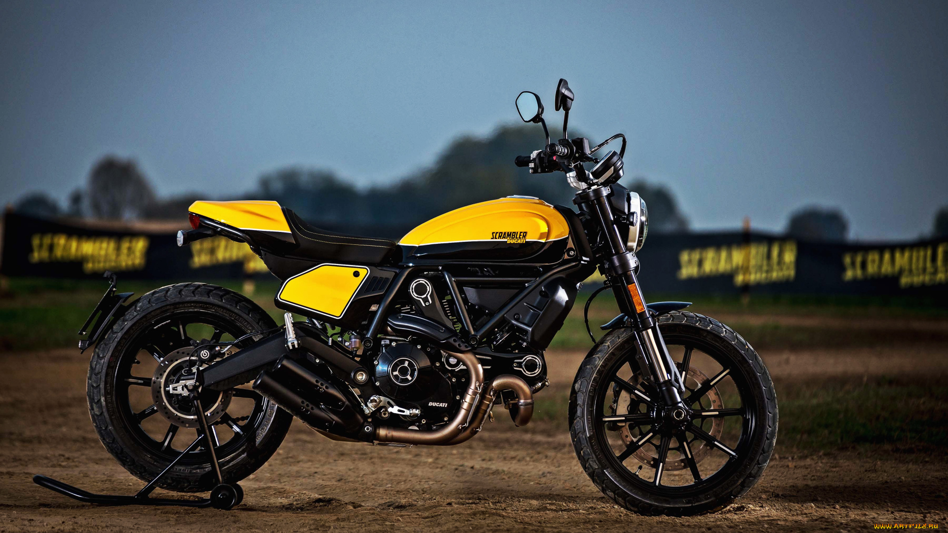 2018, ducati, scrambler, мотоциклы, ducati, scrambler, дукати, итальянские, дорога, 2018, вид, сбоку