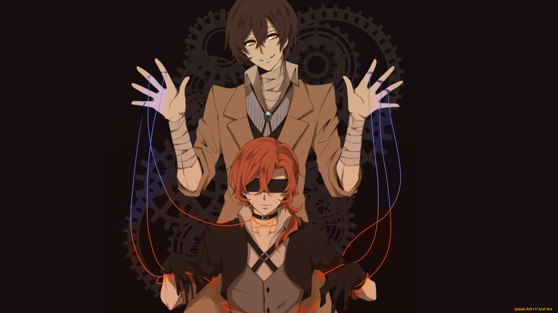 аниме, bungou, stray, dogs, бродячие, псы, литературные, гении