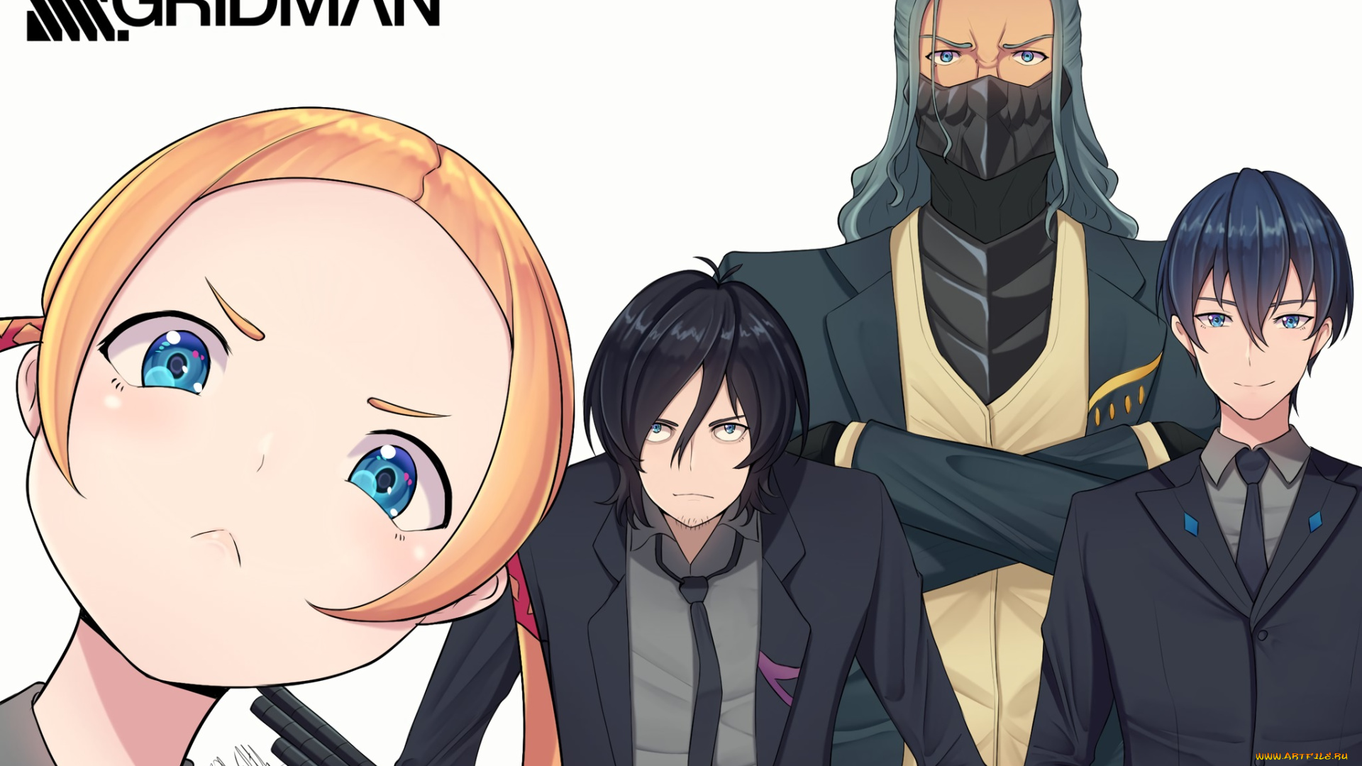 аниме, ssss, gridman, band-width, vit, samurai, calibur, max, borr