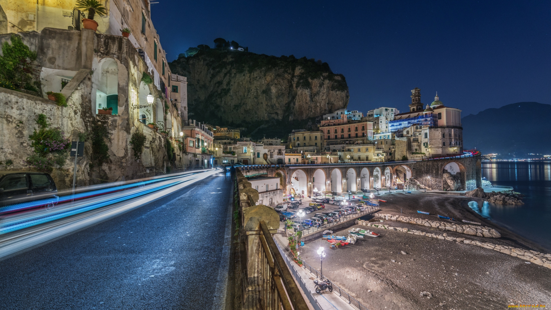 atrani, -, amalfi, coast, города, -, улицы, , площади, , набережные, простор