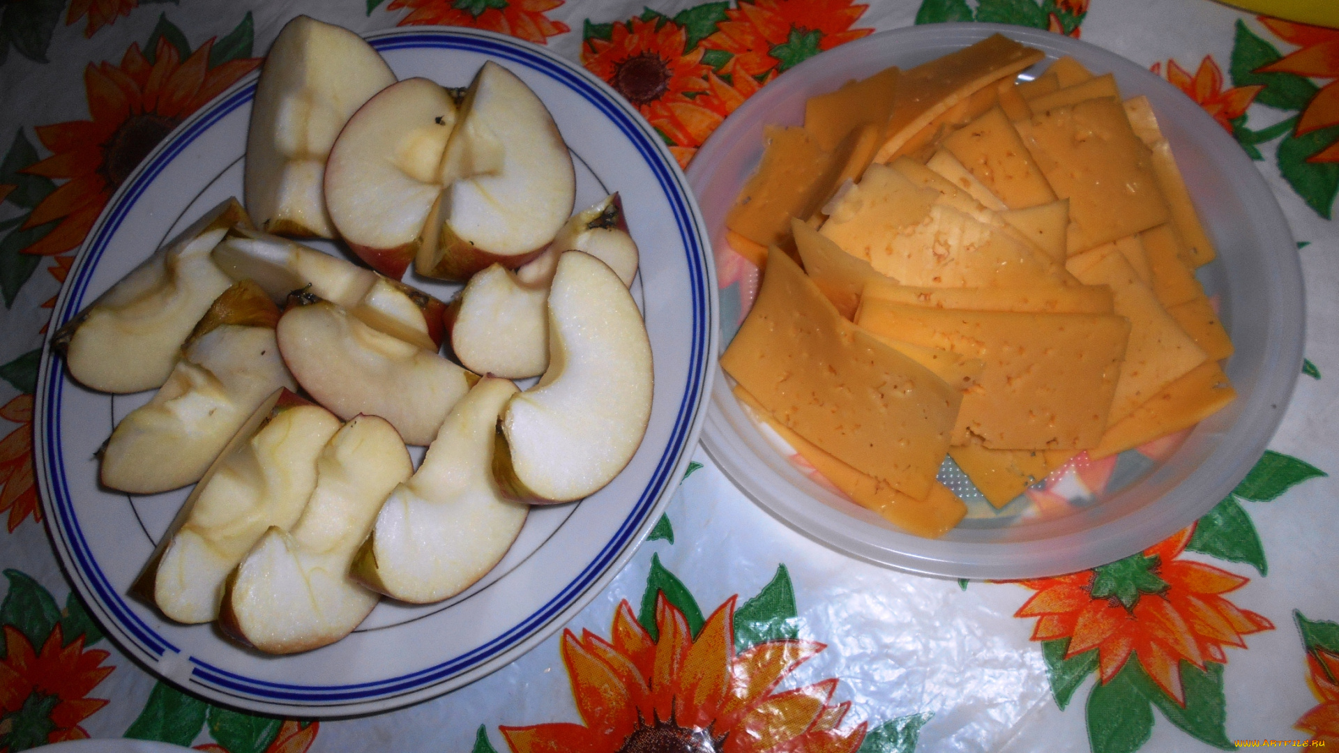 еда, Яблоки, яблоки, сыр