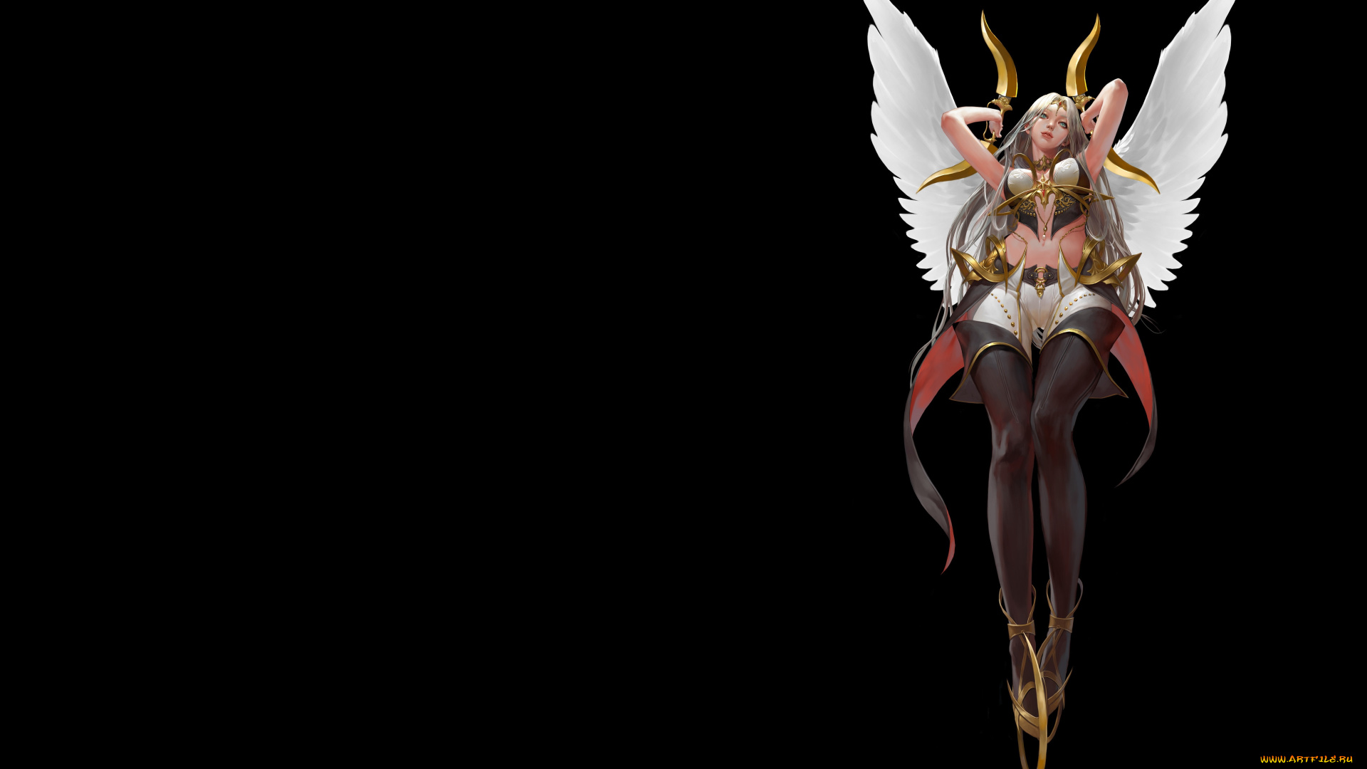 фэнтези, ангелы, it's, not, an, angel, mam, ba, ассасин, арт, аниме, крылья