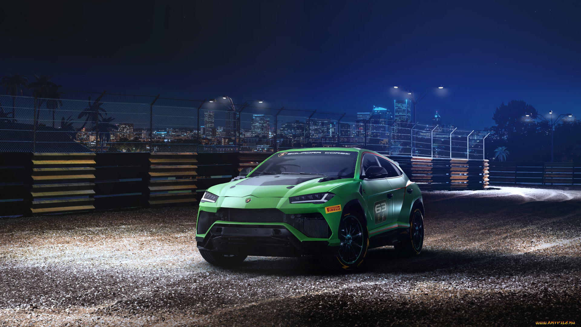lamborghini, urus, st, x, concept, 2018, автомобили, lamborghini, концепт, трек, ламборджини, зеленый, 2018, concept, st, x, urus