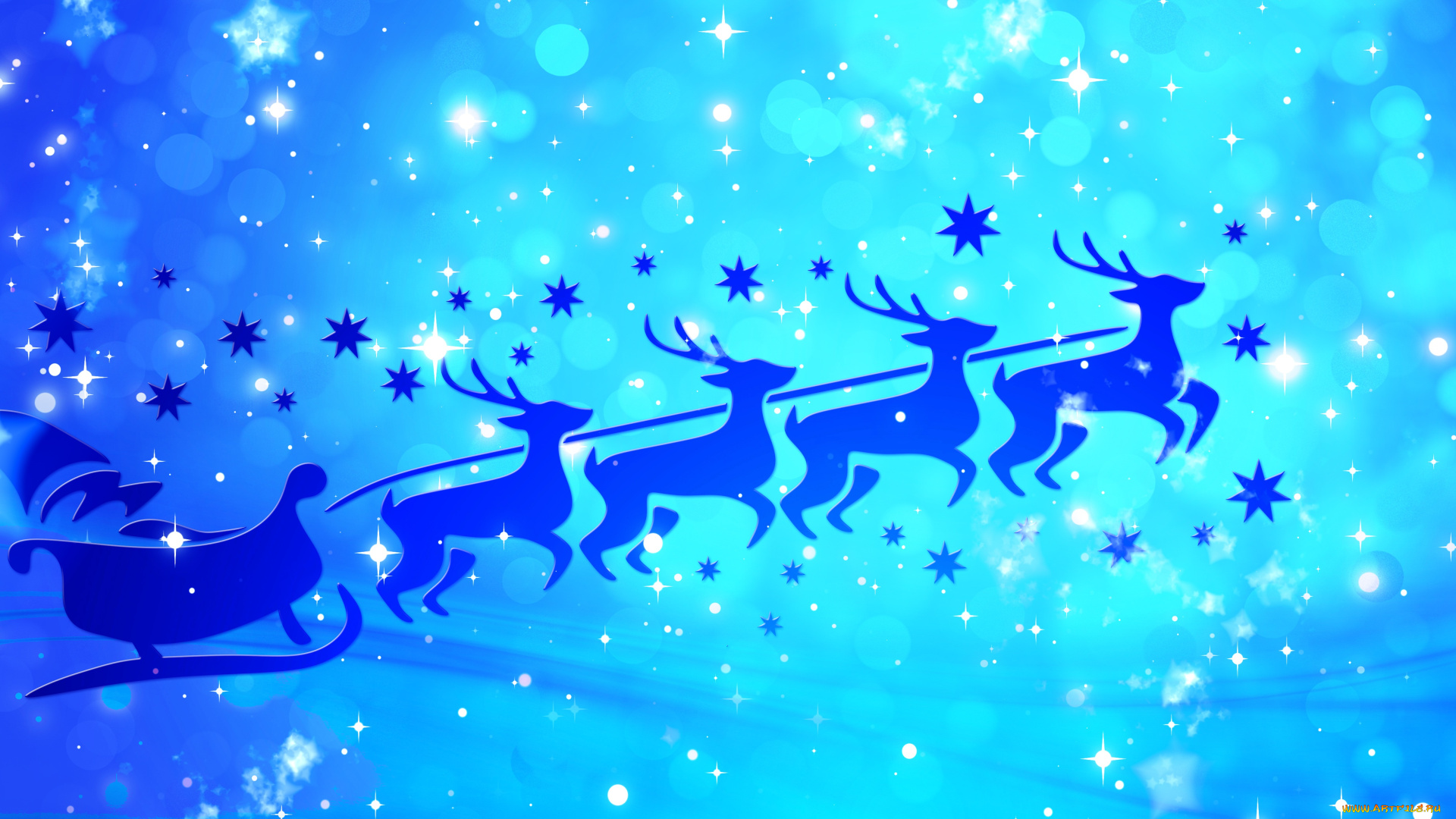 праздничные, векторная, графика, , новый, год, олени