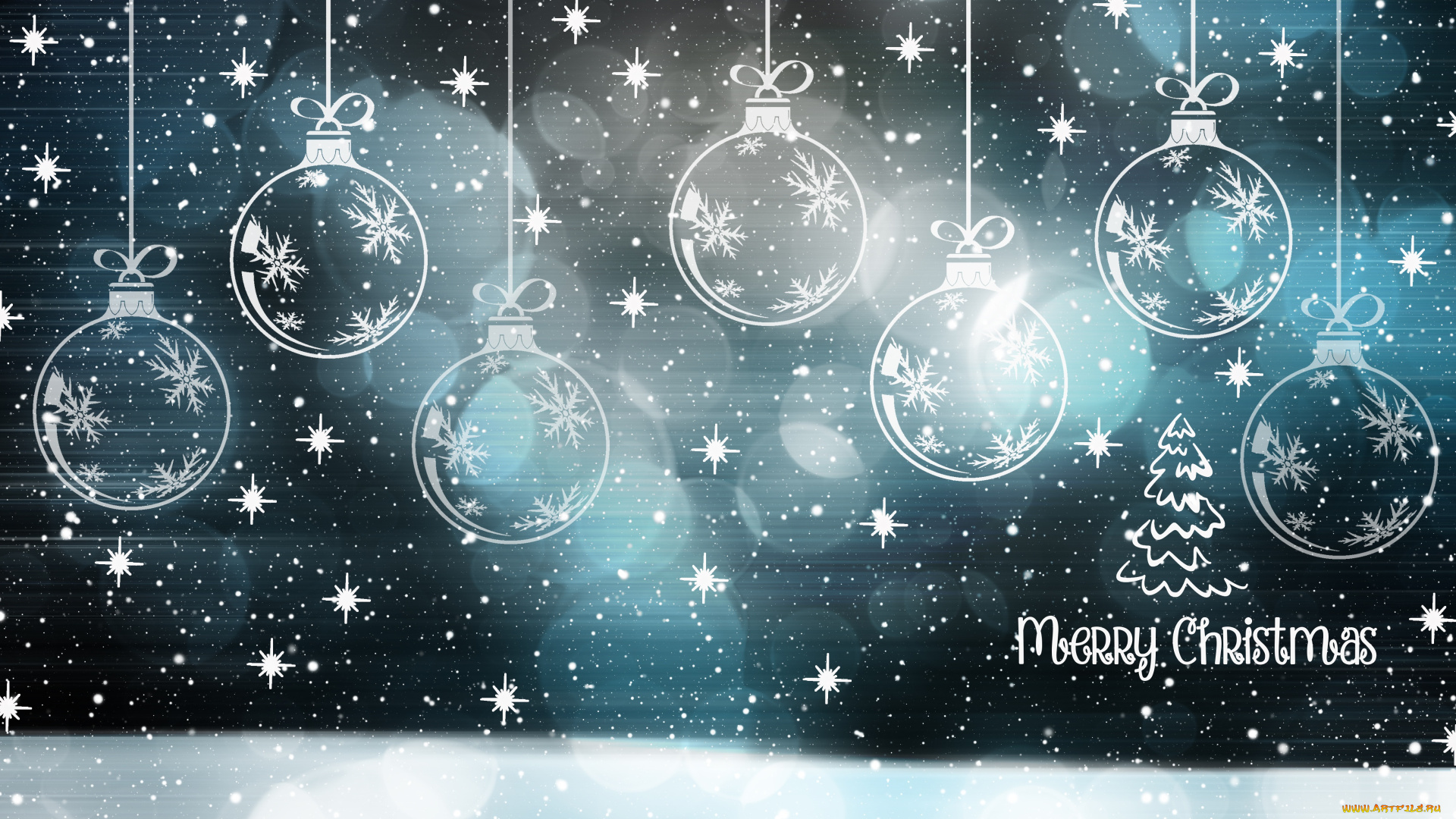 праздничные, векторная, графика, , новый, год, фон, шары