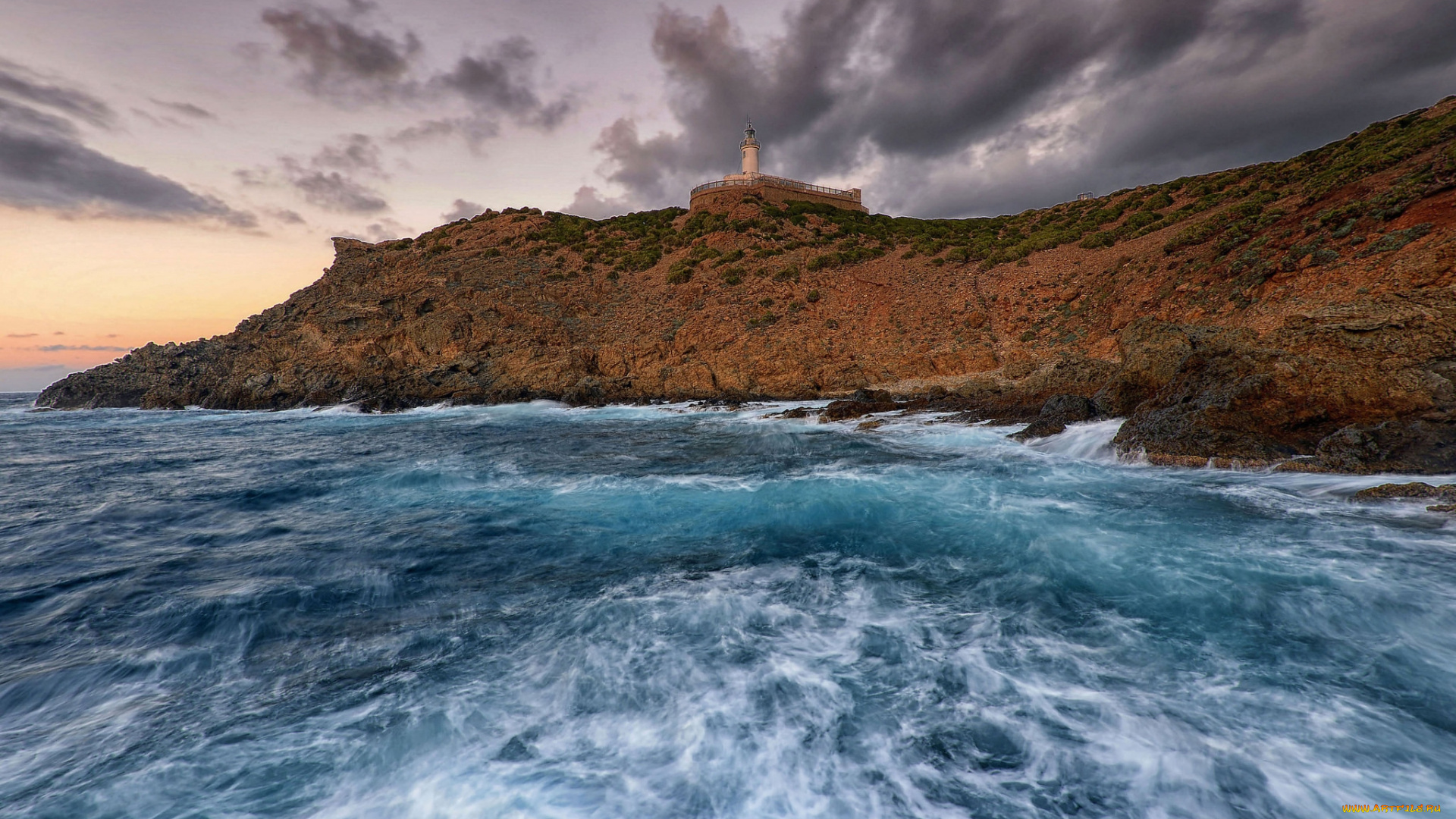 природа, побережье, простор