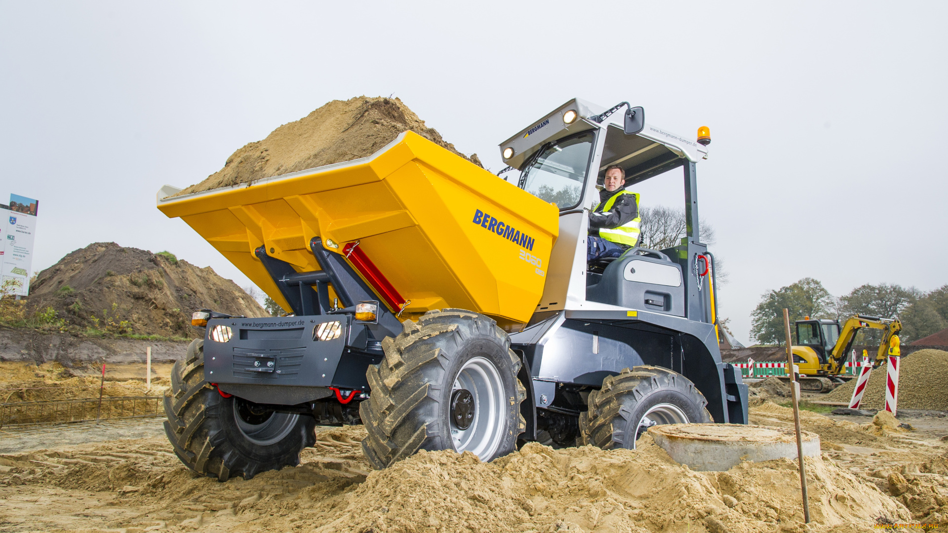 техника, фронтальные, погрузчики, bergmann
