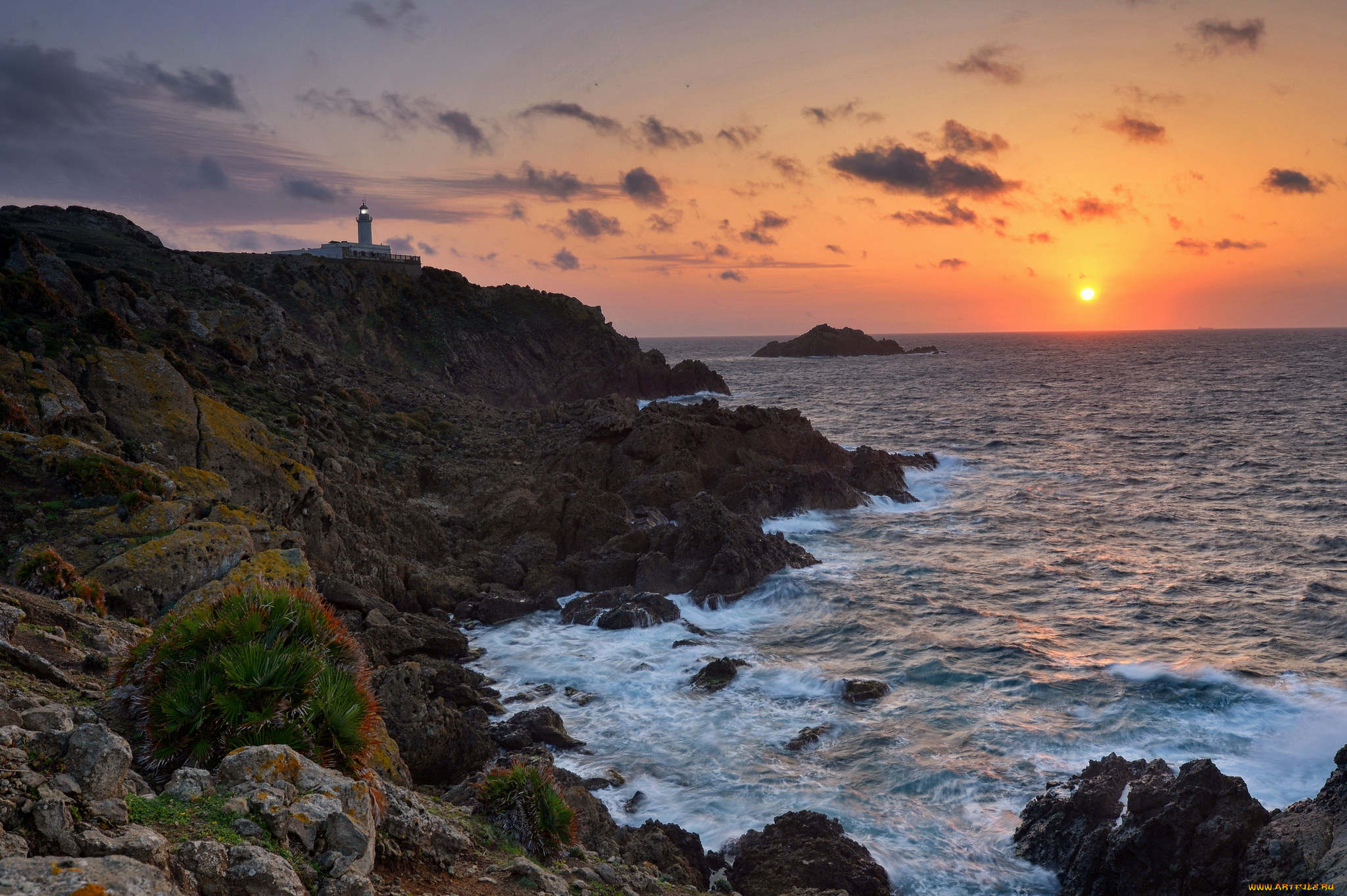 природа, побережье, простор