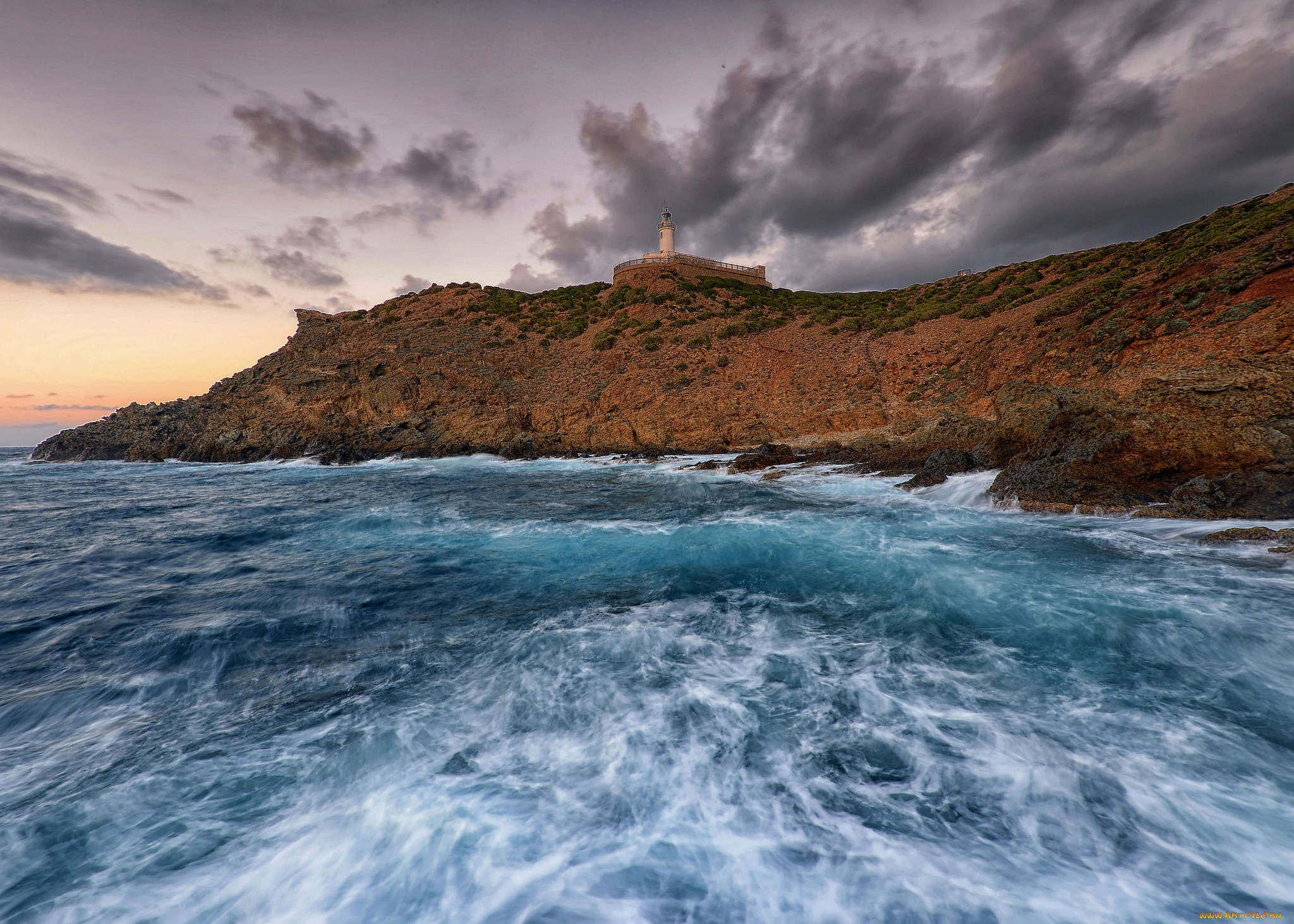 природа, побережье, простор