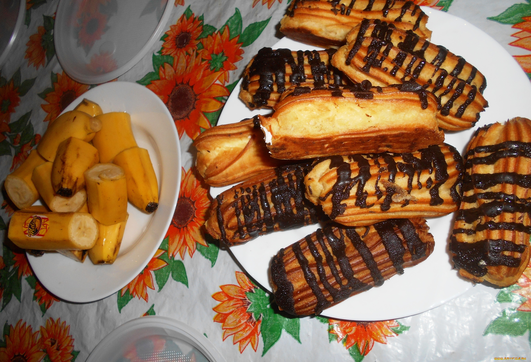 еда, пирожные, , кексы, , печенье, бананы