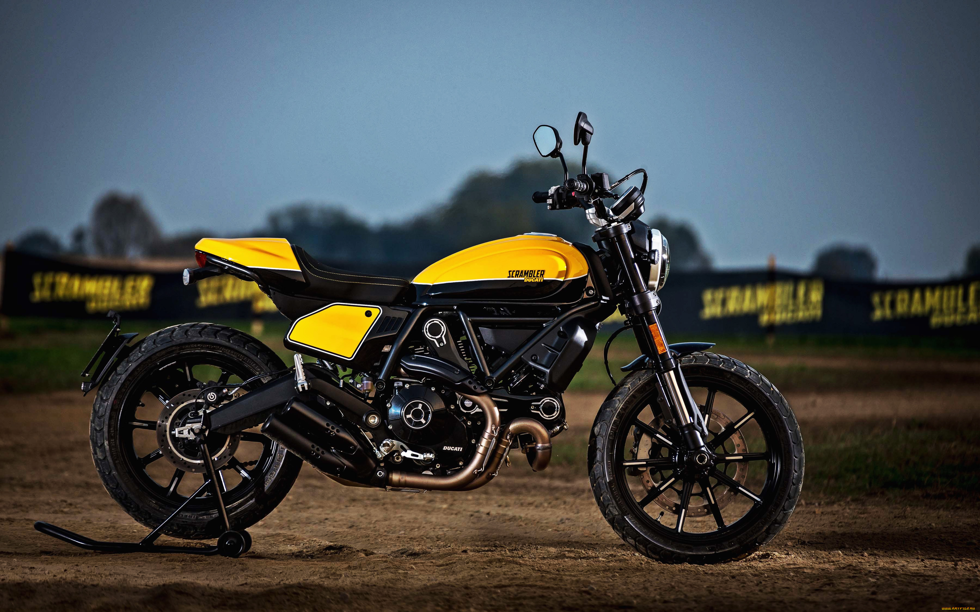2018, ducati, scrambler, мотоциклы, ducati, scrambler, дукати, итальянские, дорога, 2018, вид, сбоку