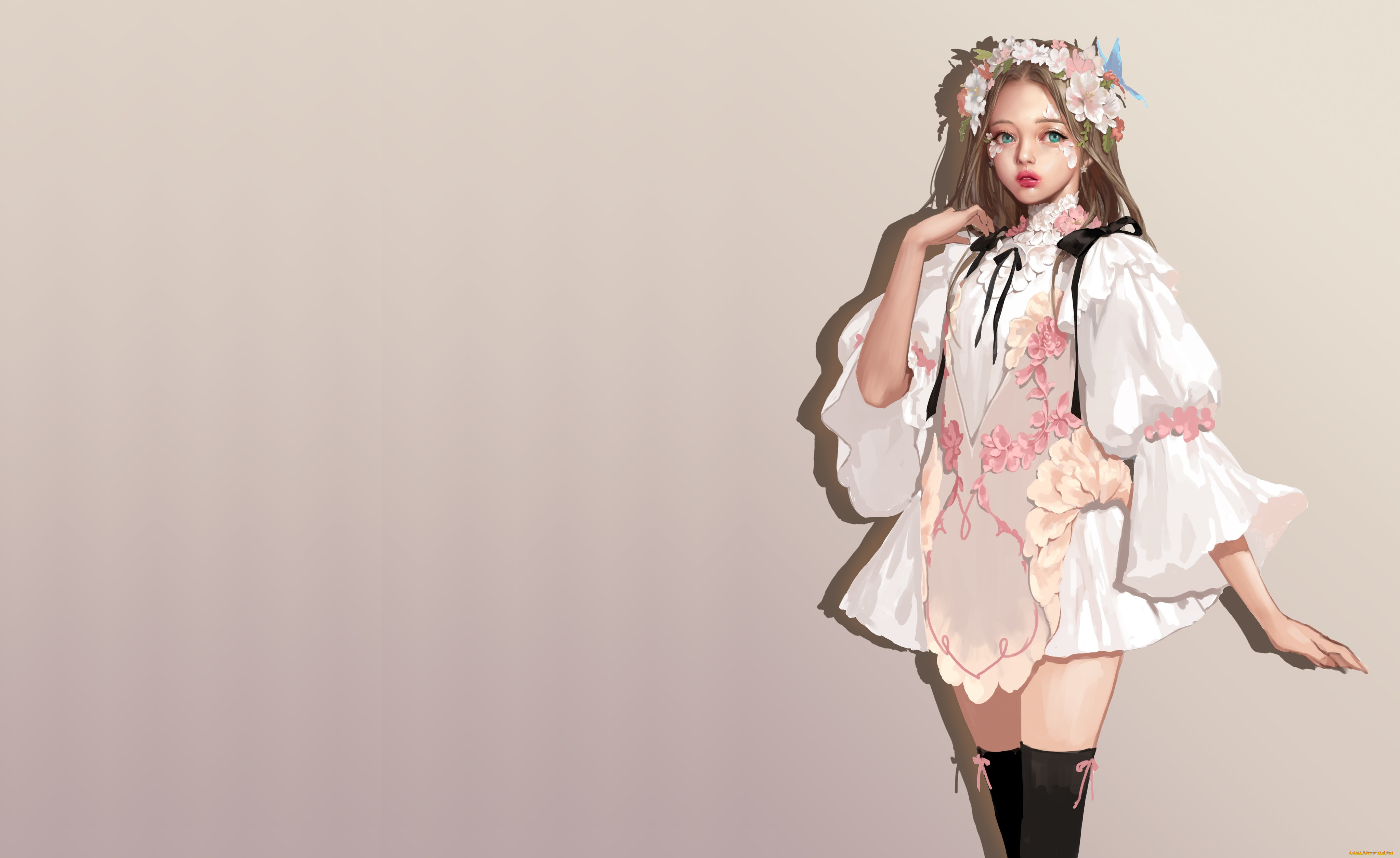 рисованное, люди, mam, ba, девочка, арт, аниме