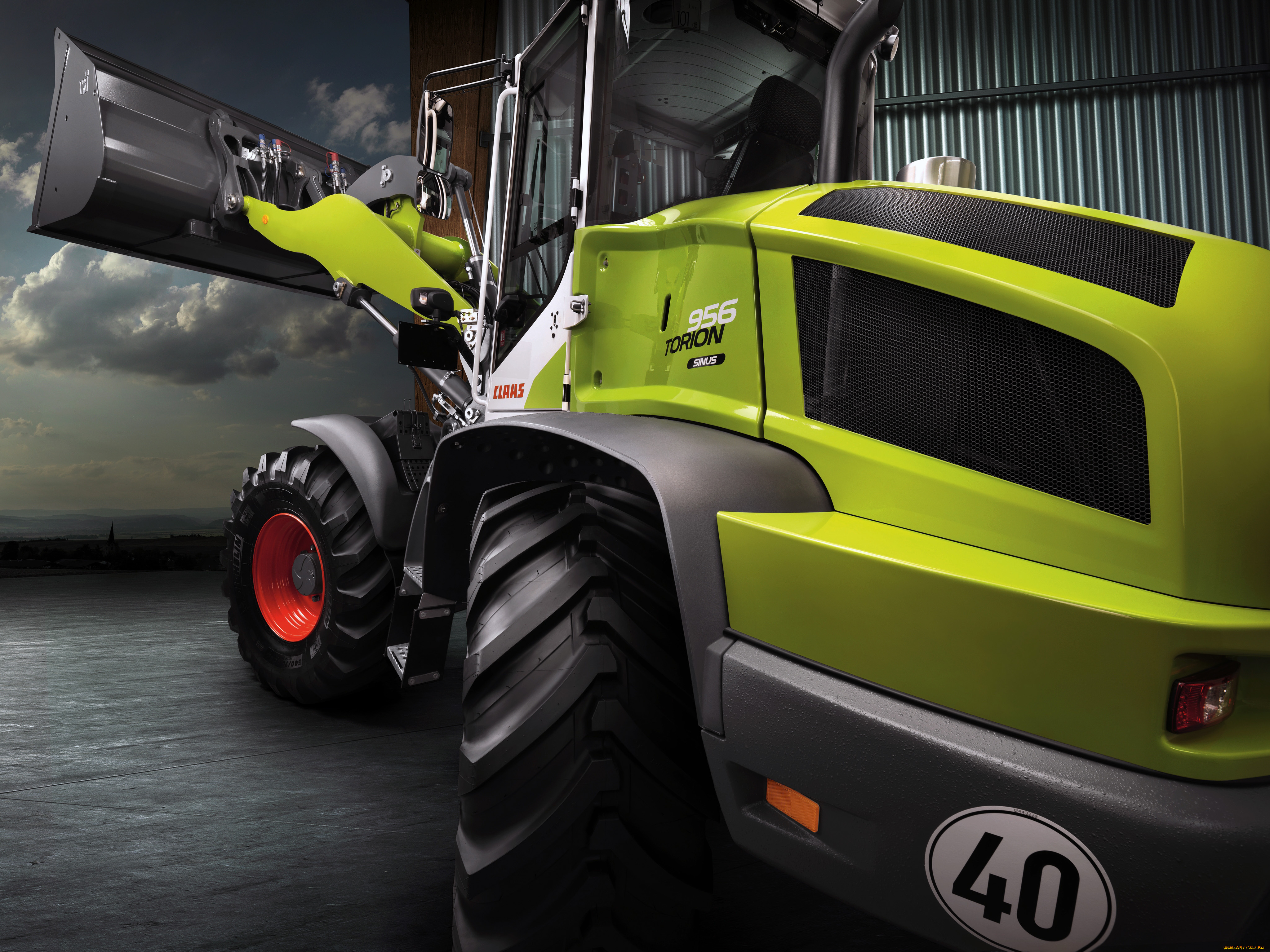 техника, фронтальные, погрузчики, claas