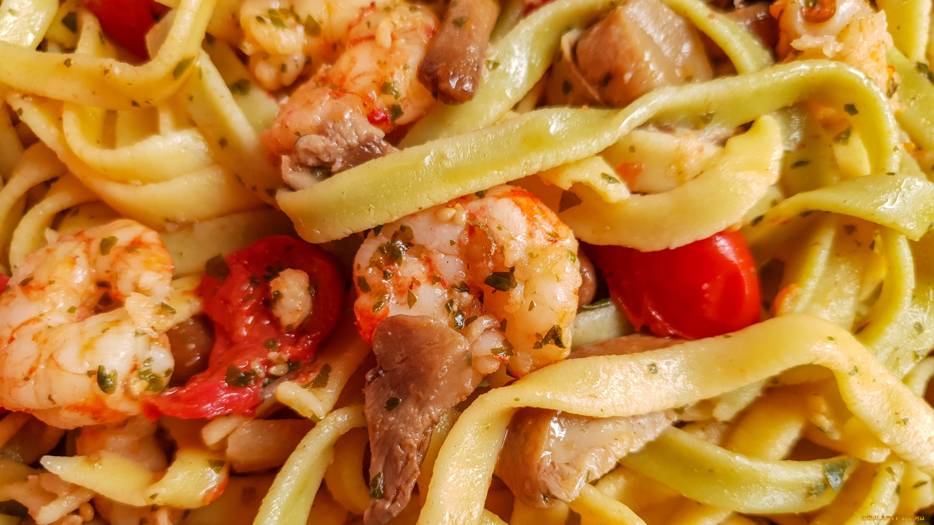 еда, макароны, , макаронные, блюда, паста, креветки, помидоры