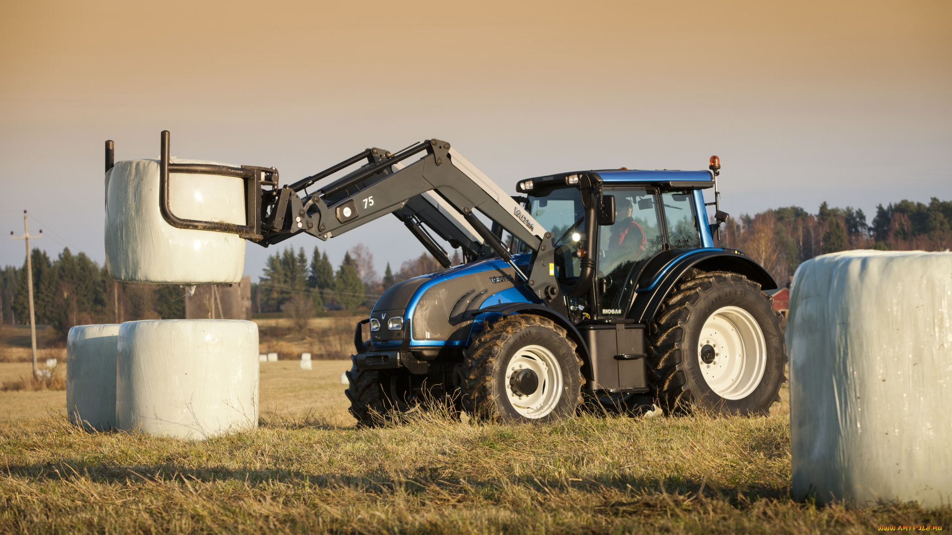 техника, фронтальные, погрузчики, valtra