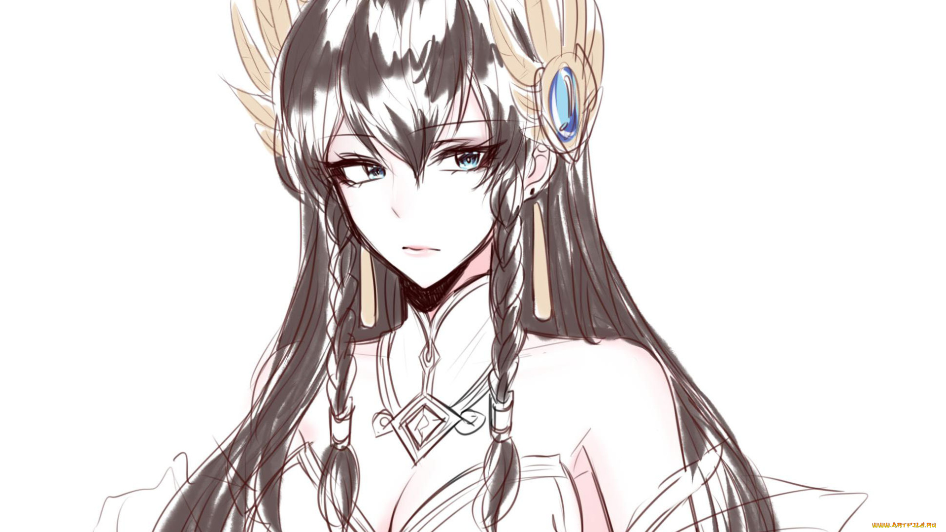 видео, игры, league, of, legends, лицо, украшения, irelia