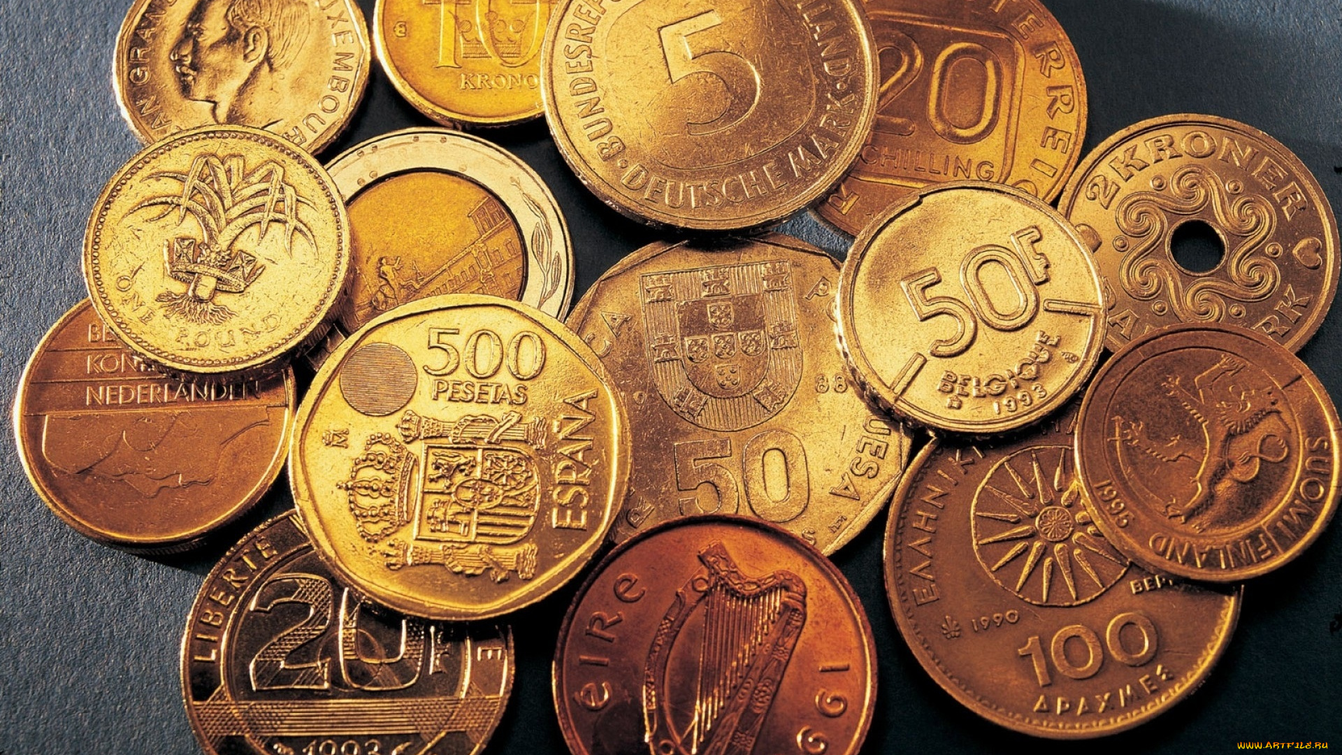 разное, золото, , купюры, , монеты, деньги, монеты